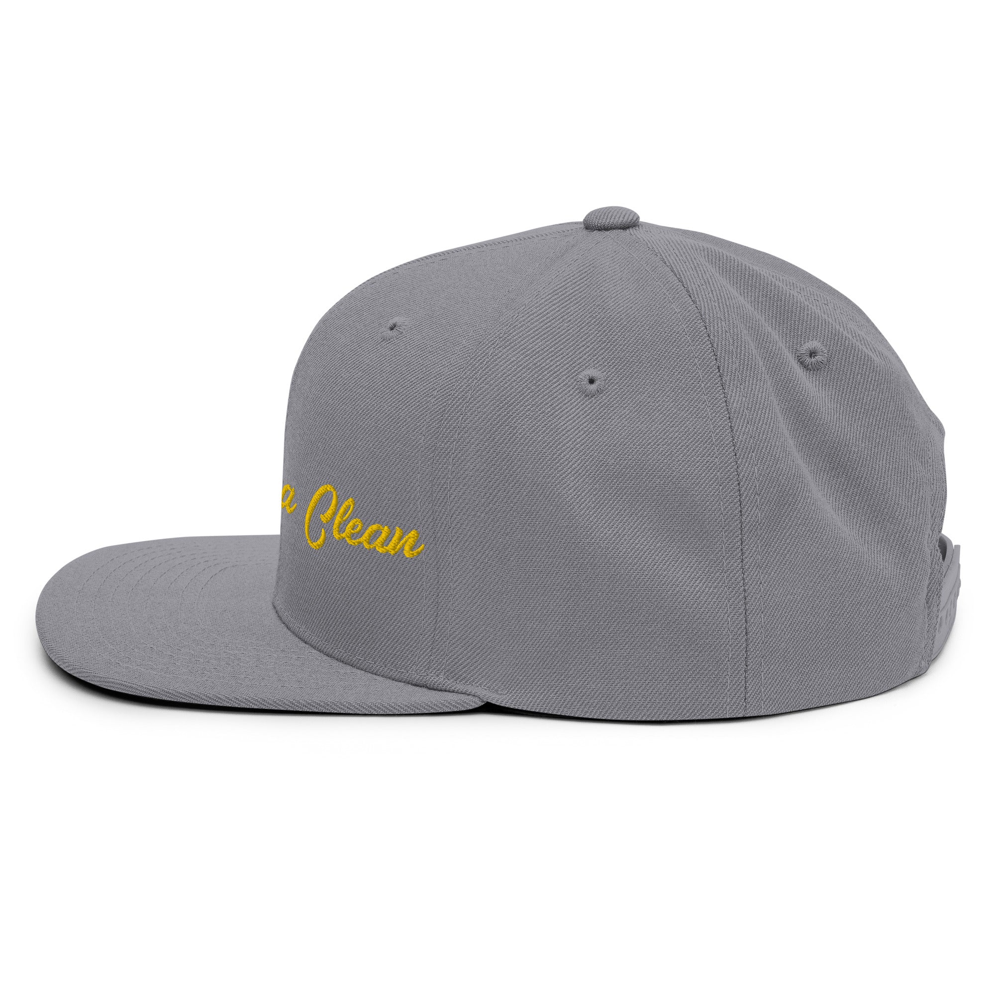 Casquette Snapback Wool Blend Keep The Sea Clean Gold