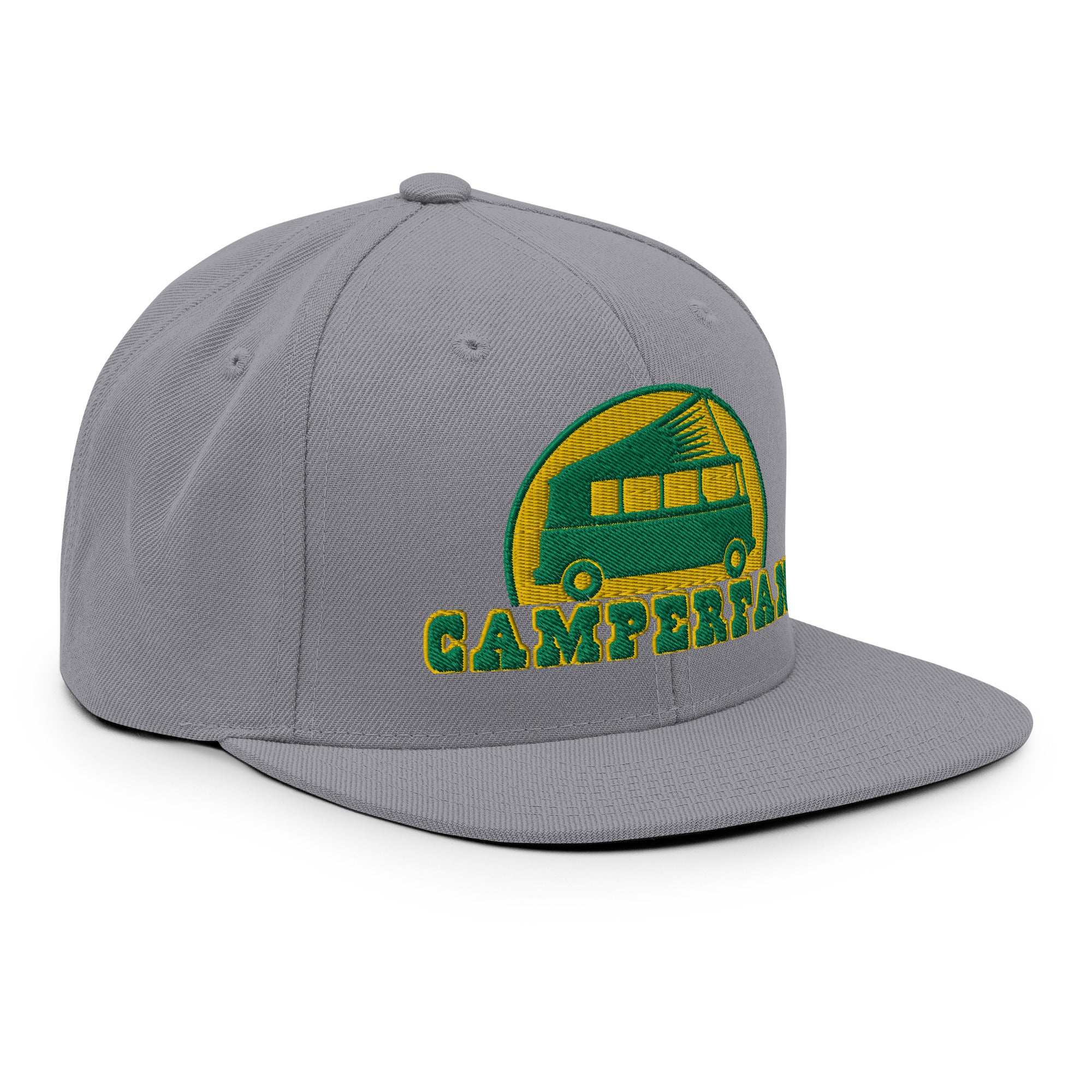 Casquette Snapback Wool Blend Camperfan green/yellow