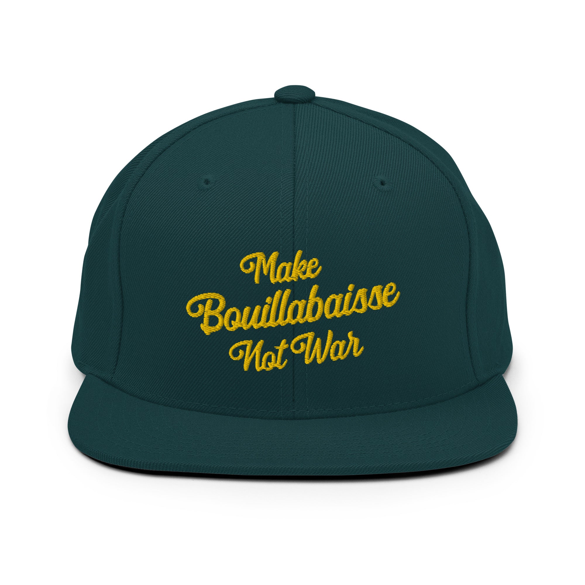 Casquette Snapback Wool Blend Make Bouillabaisse Not War