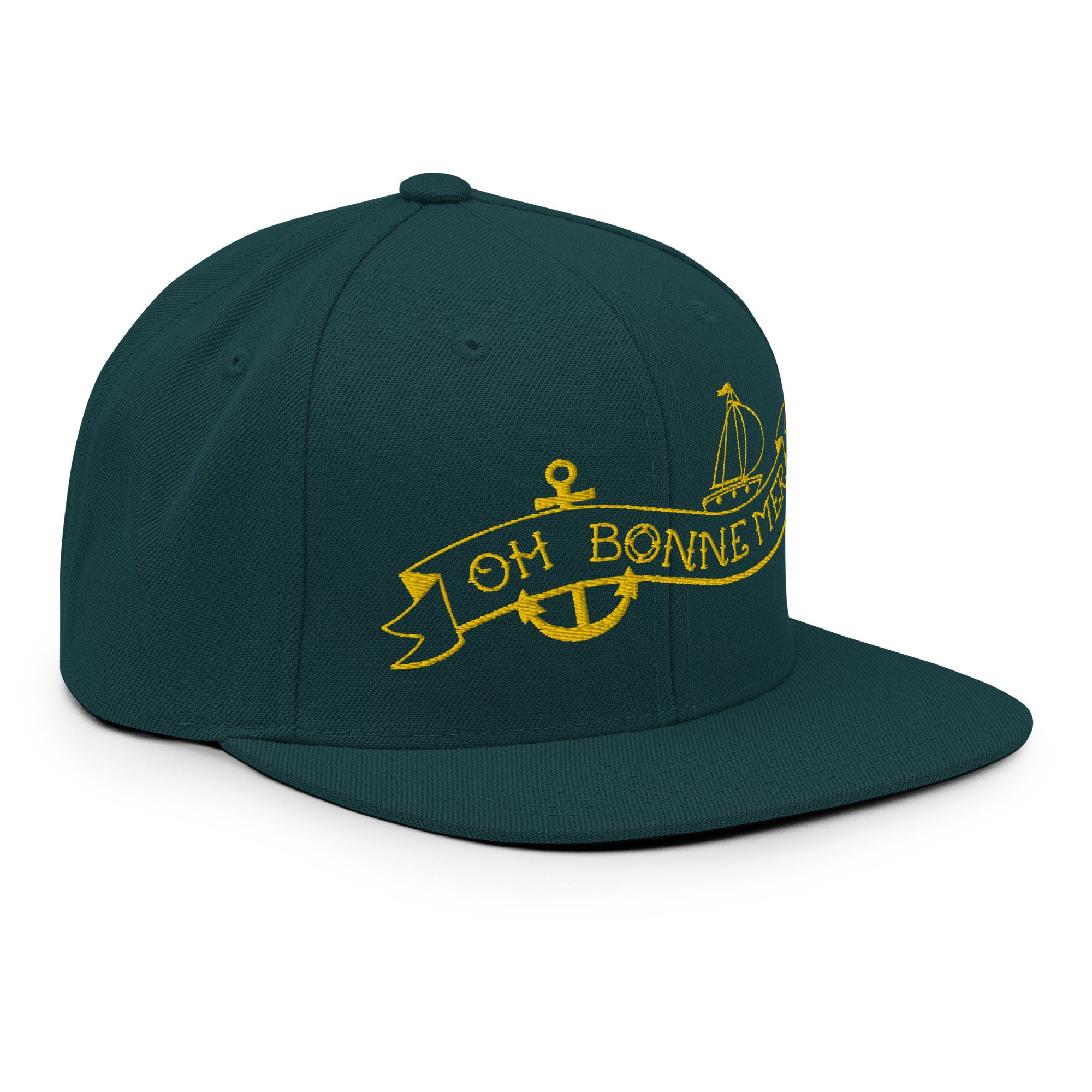 Snapback Wool Blend Cap Oh Bonne Mer Tattoo Gold