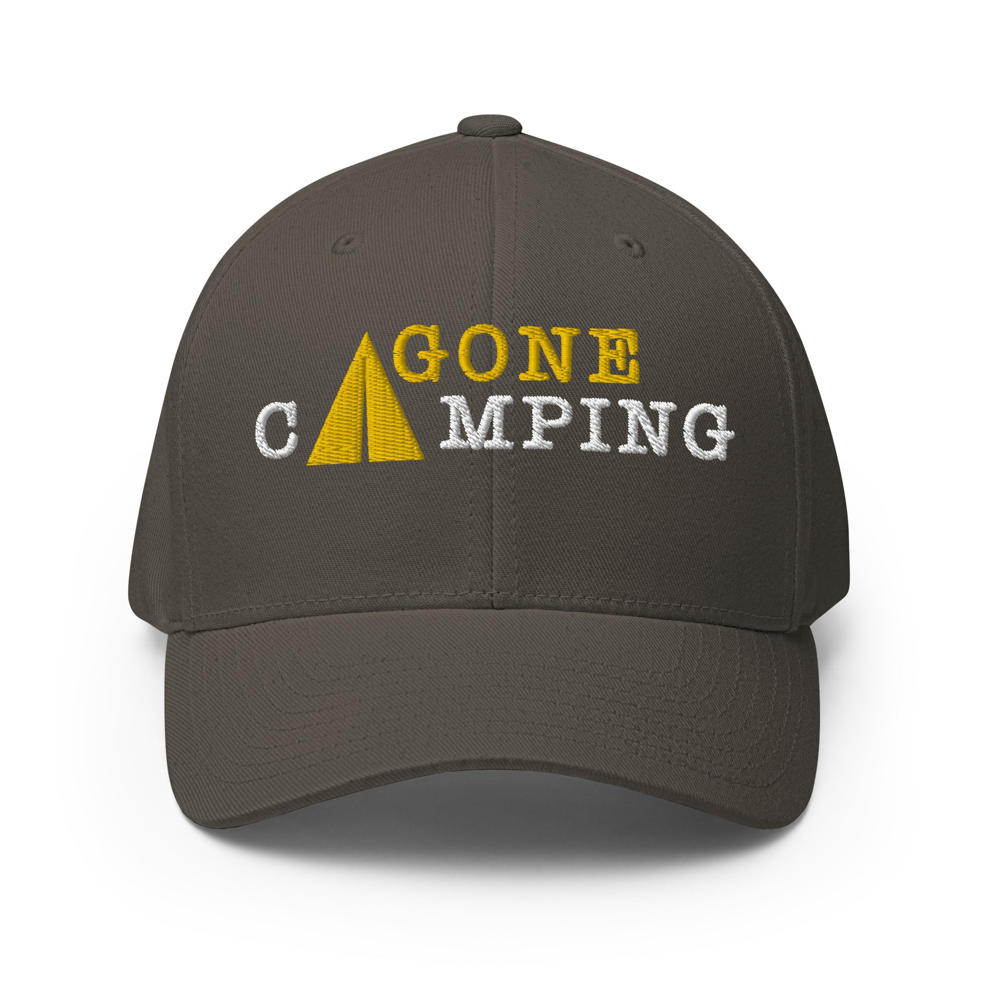 Casquette Structurée en Sergé Gone Camping Gold/White