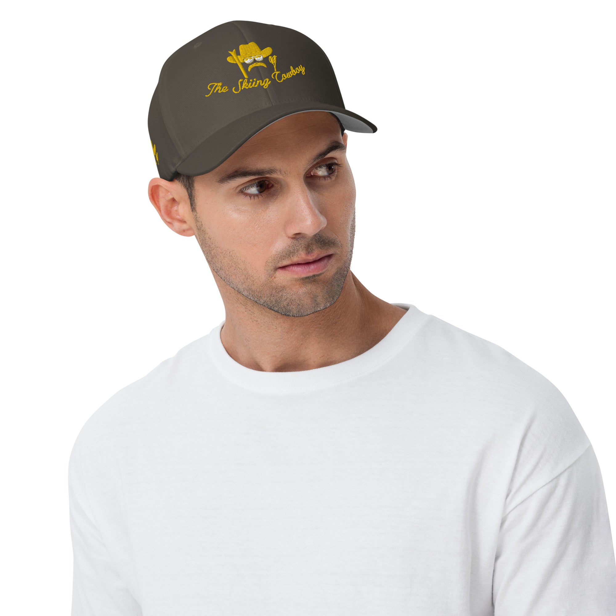 Structured Twill Cap The Skiing Cowboy Gold