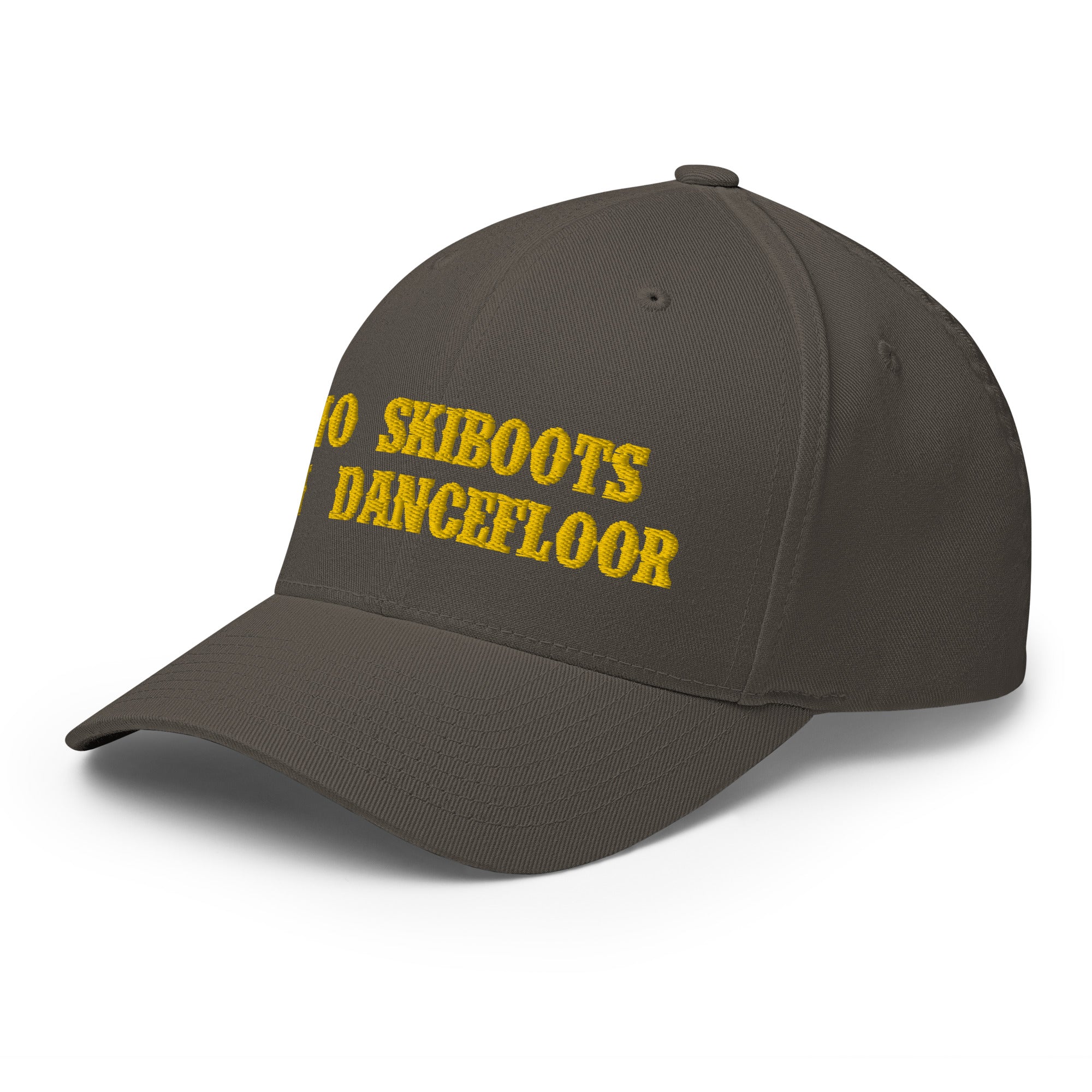 Casquette Structurée en Sergé No Skiboots on Dancefloor doré