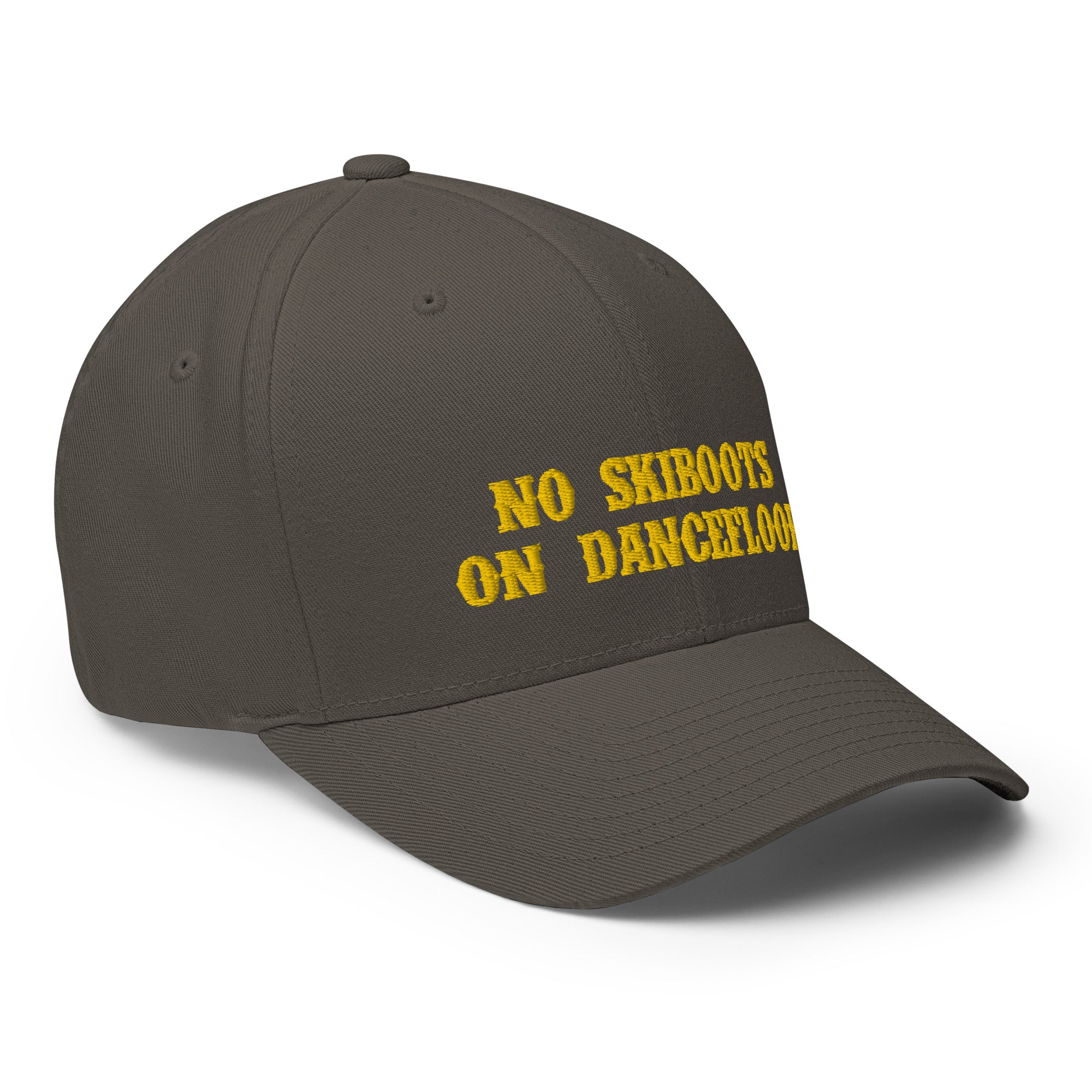 Structured Twill Cap No Skiboots on Dancefloor Gold