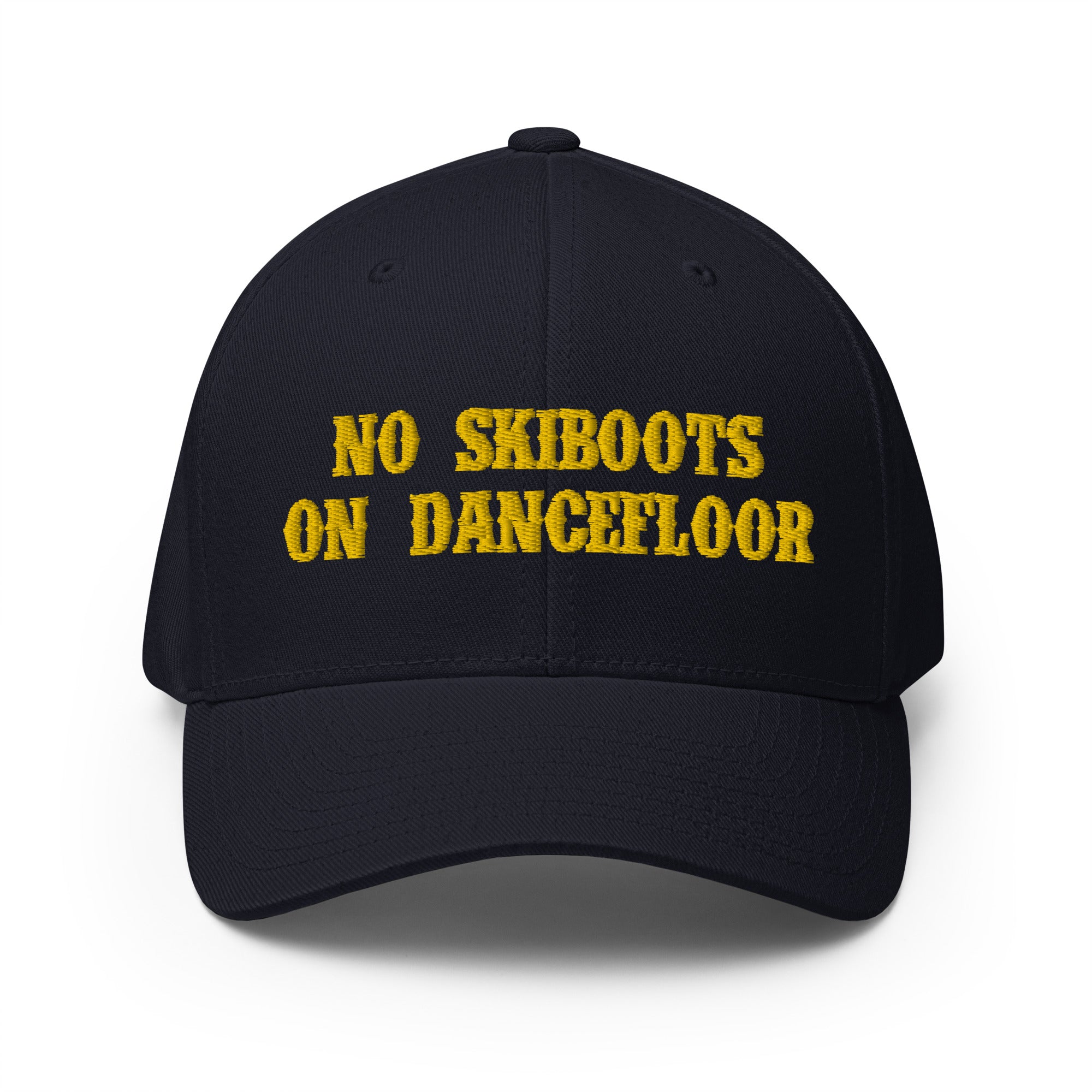 Casquette Structurée en Sergé No Skiboots on Dancefloor doré