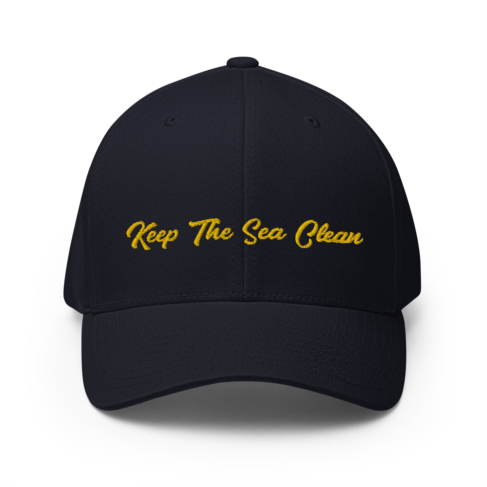Structured Twill Cap Keep The Sea Clean Gold