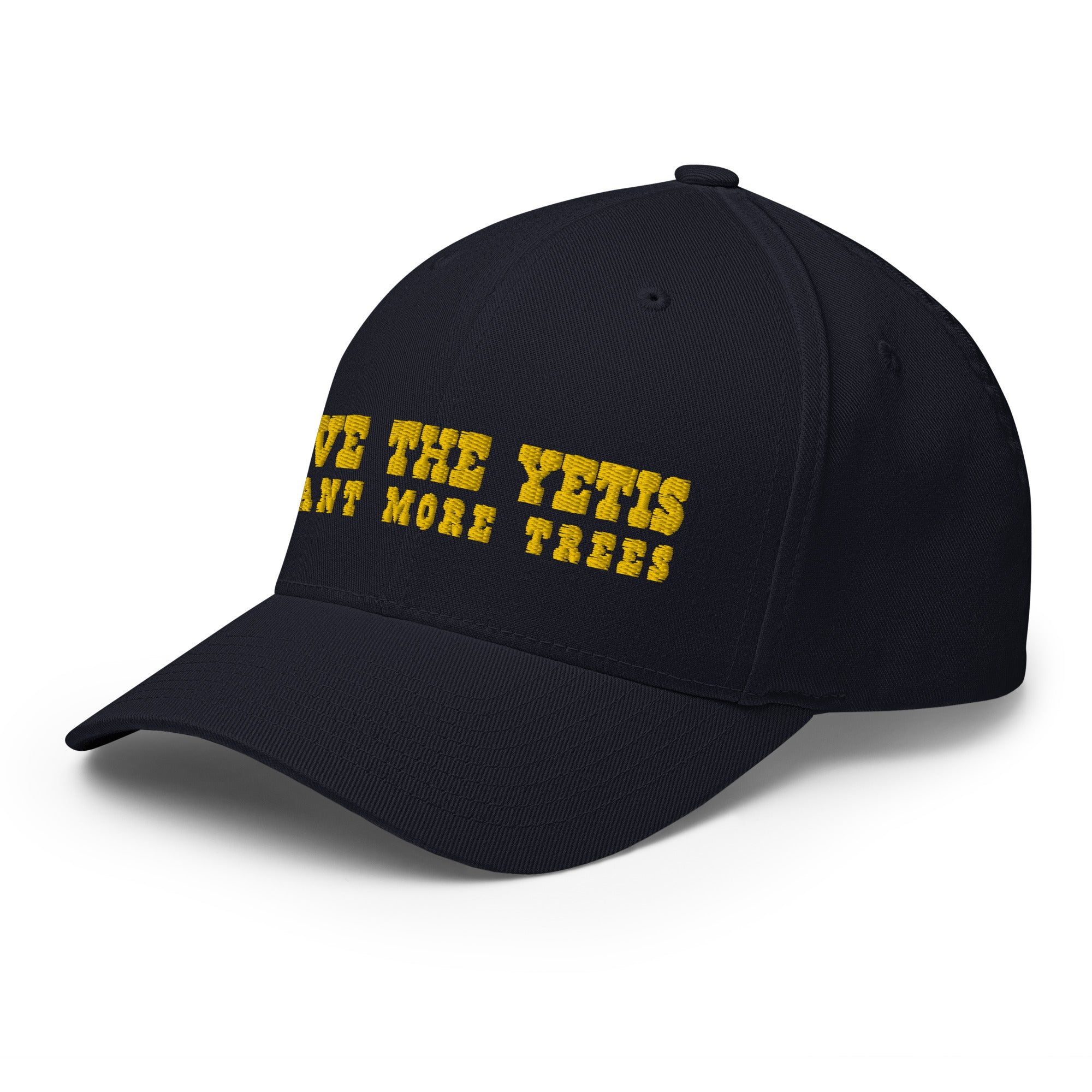 Casquette Structurée en Sergé Save the Yetis, Plant more Trees Gold