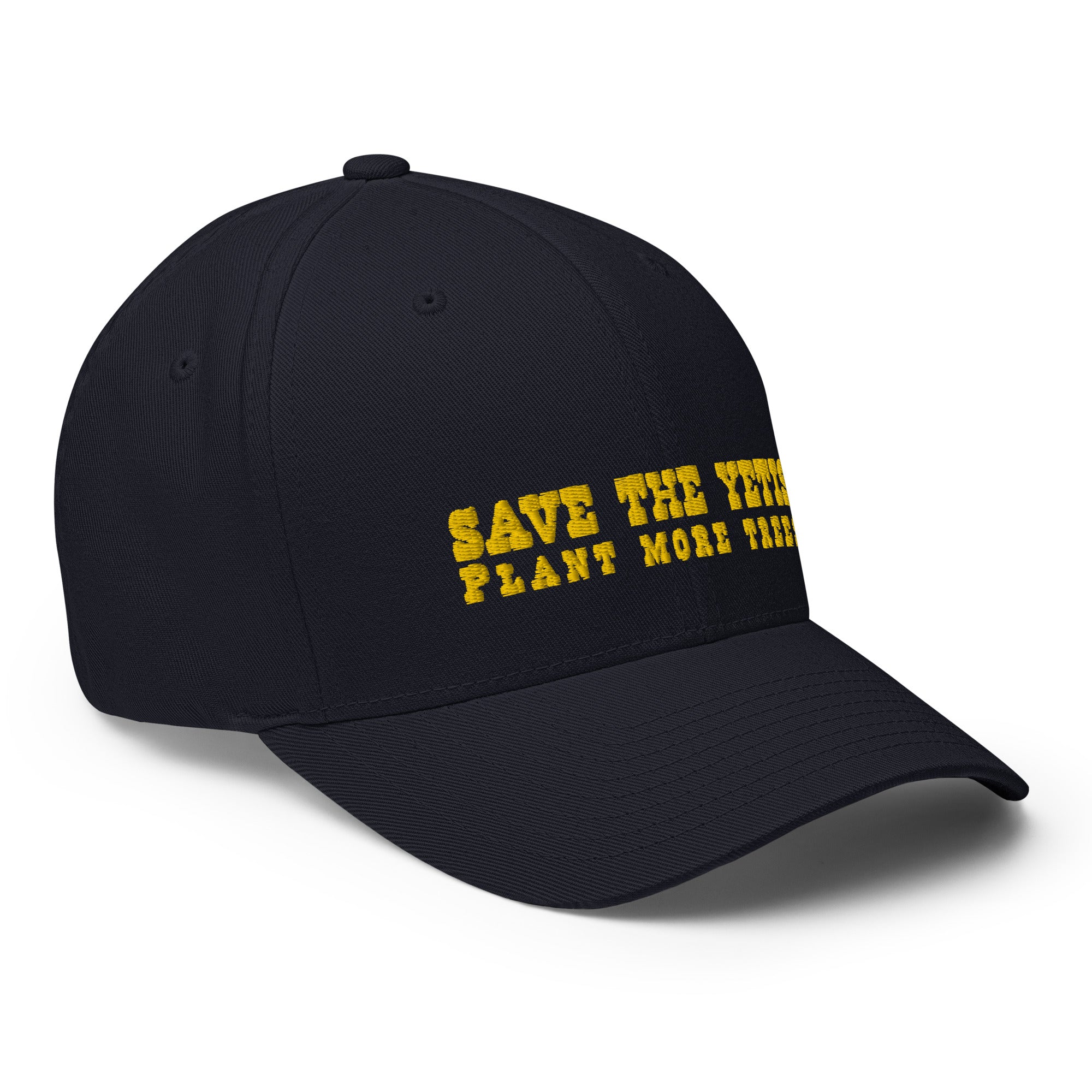 Casquette Structurée en Sergé Save the Yetis, Plant more Trees Gold