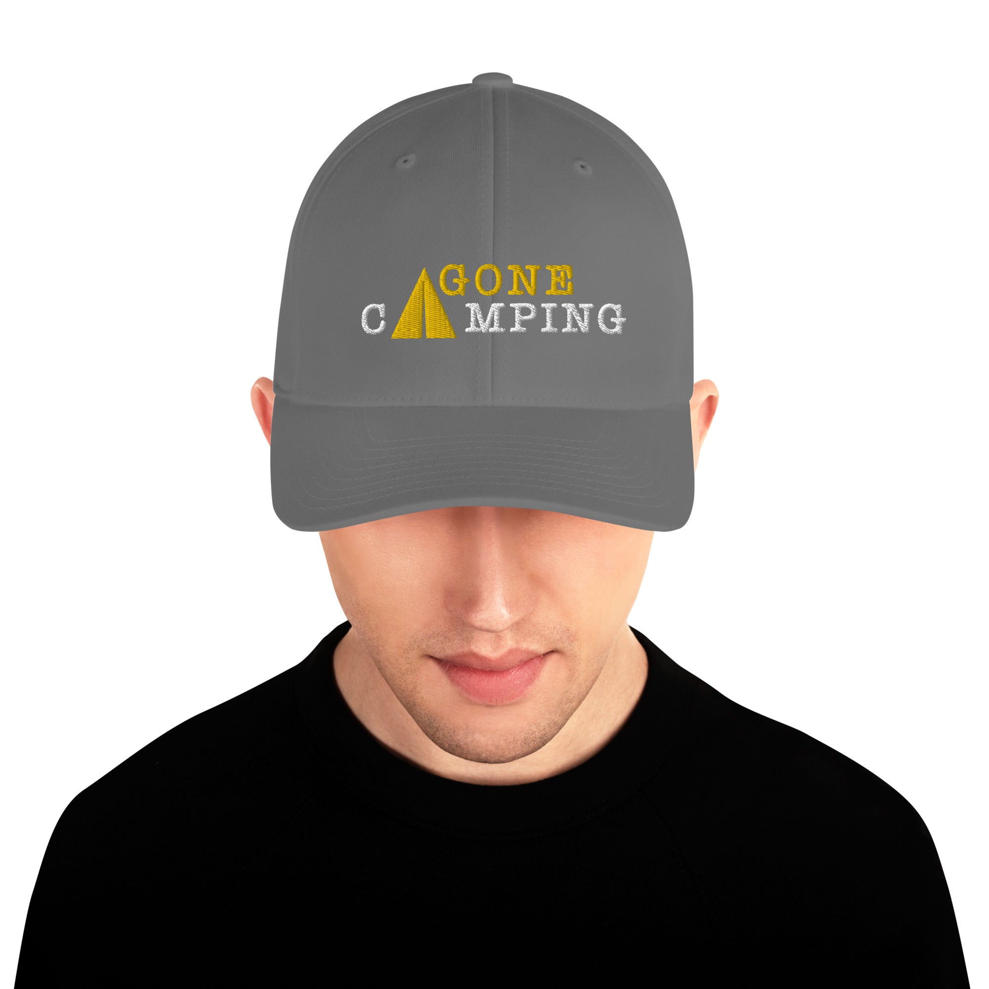 Casquette Structurée en Sergé Gone Camping Gold/White