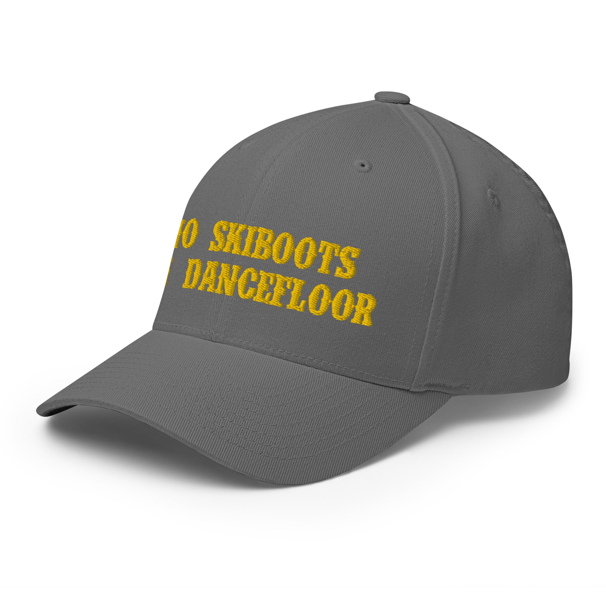 Casquette Structurée en Sergé No Skiboots on Dancefloor doré