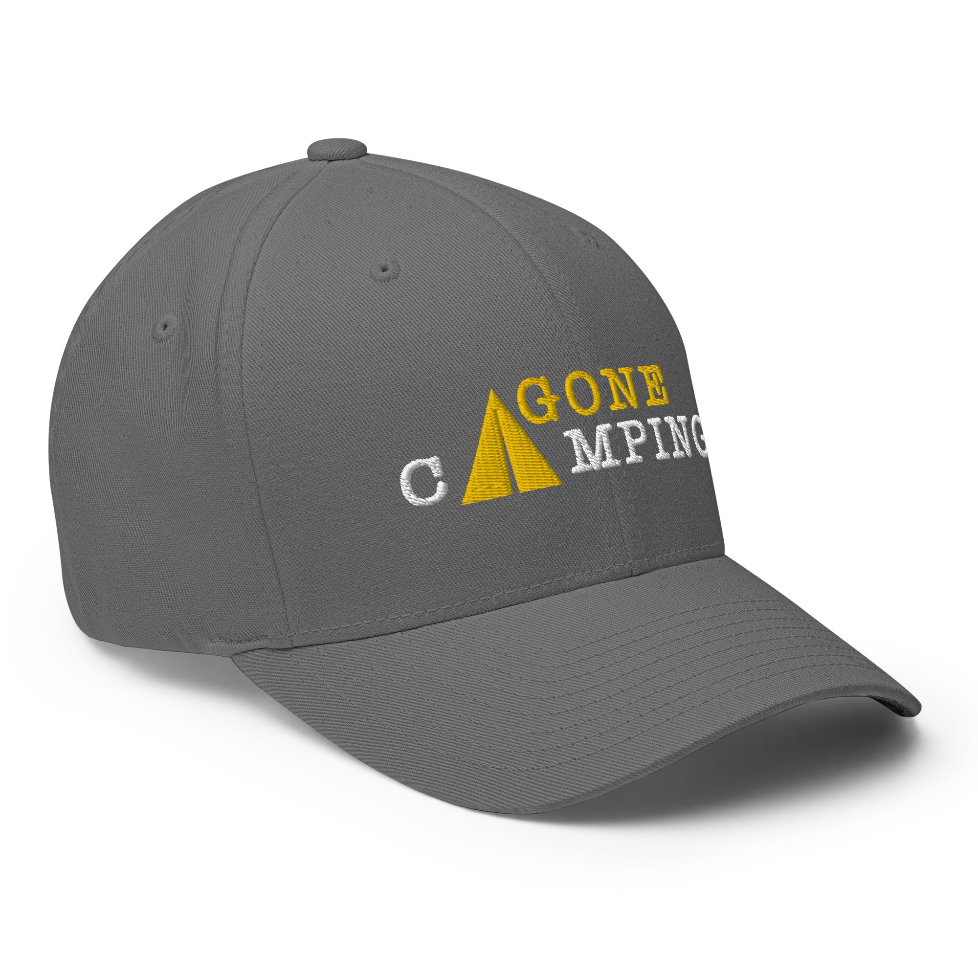 Casquette Structurée en Sergé Gone Camping Gold/White