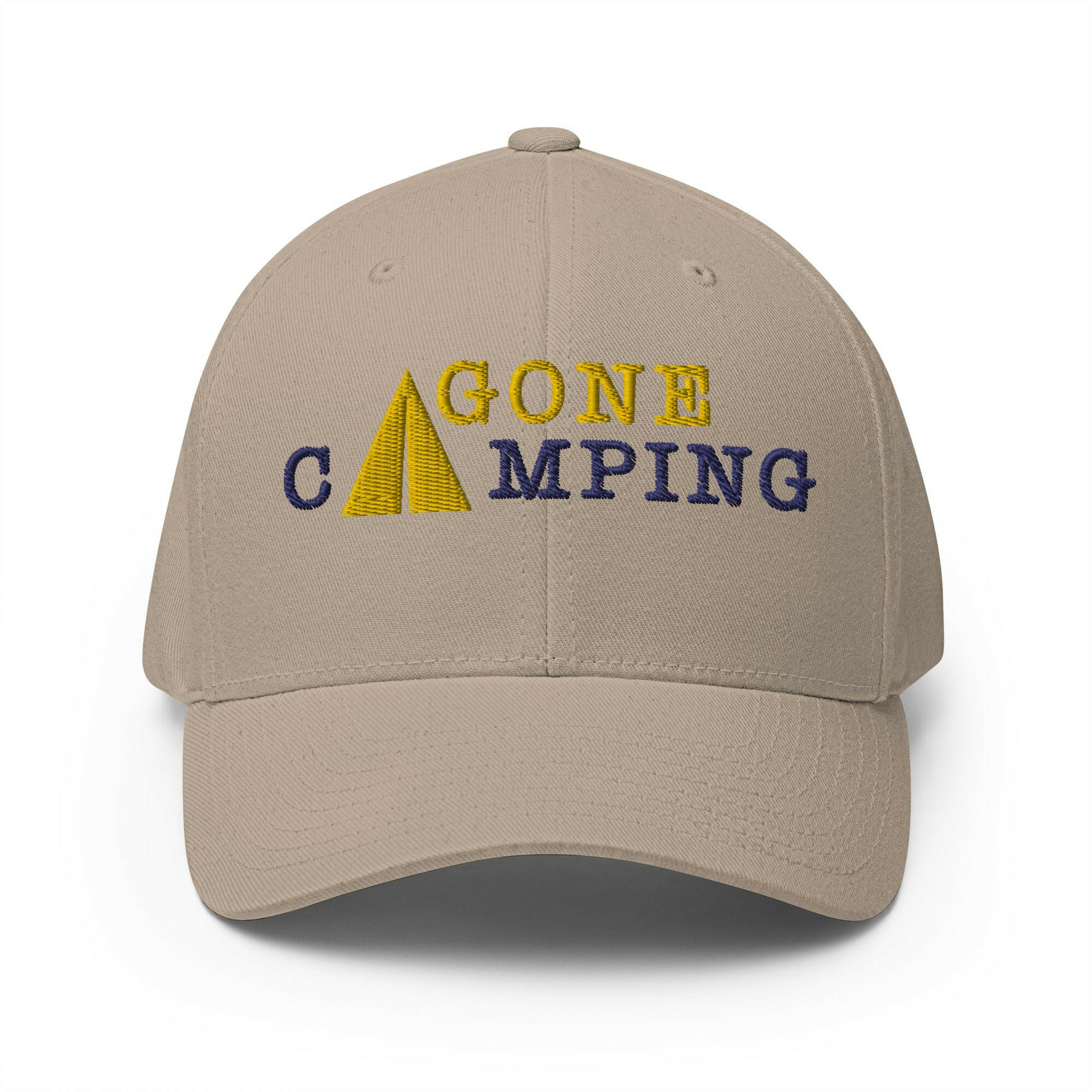 Casquette Structurée en Sergé Gone Camping Gold/Navy