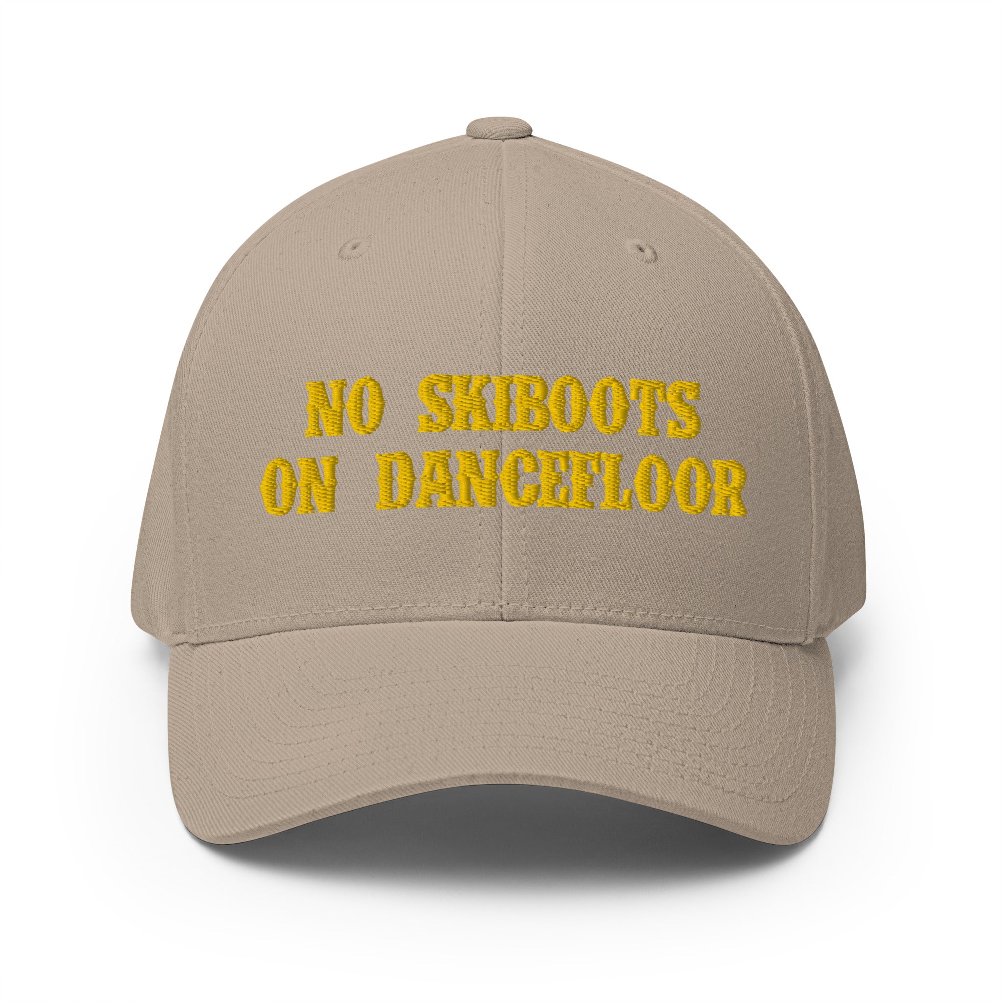 Structured Twill Cap No Skiboots on Dancefloor Gold