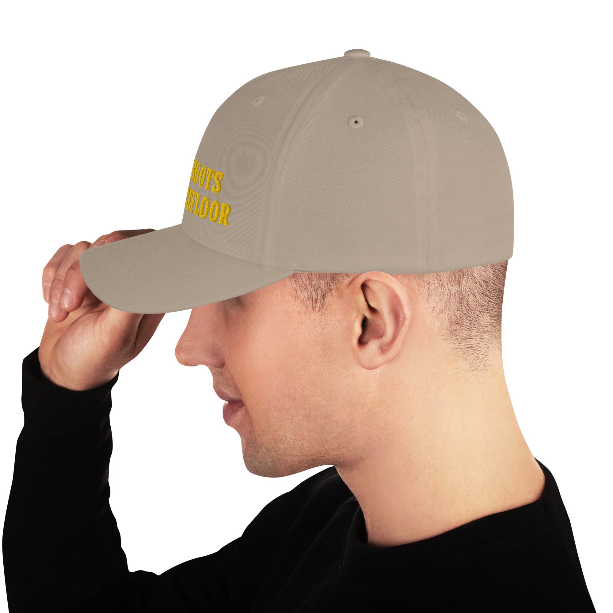 Structured Twill Cap No Skiboots on Dancefloor Gold