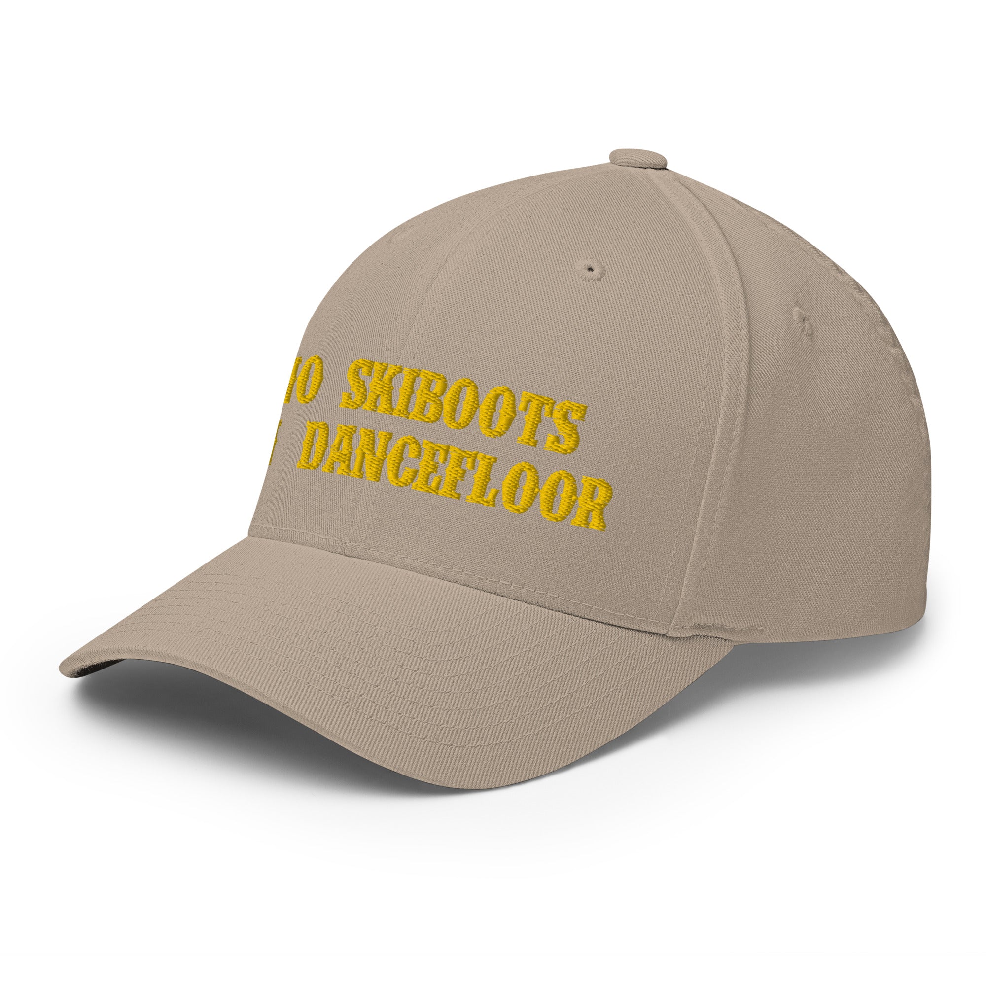 Structured Twill Cap No Skiboots on Dancefloor Gold