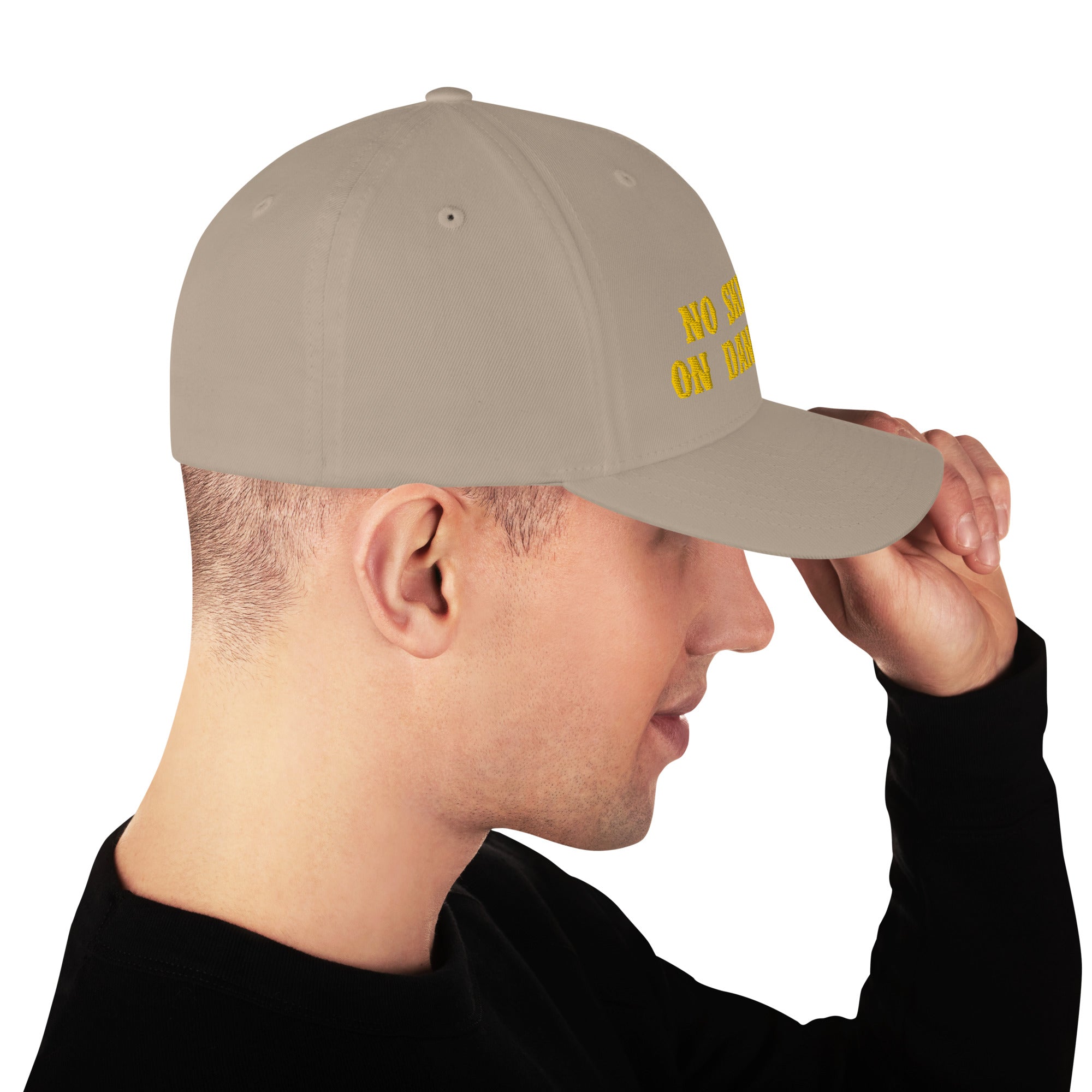 Structured Twill Cap No Skiboots on Dancefloor Gold