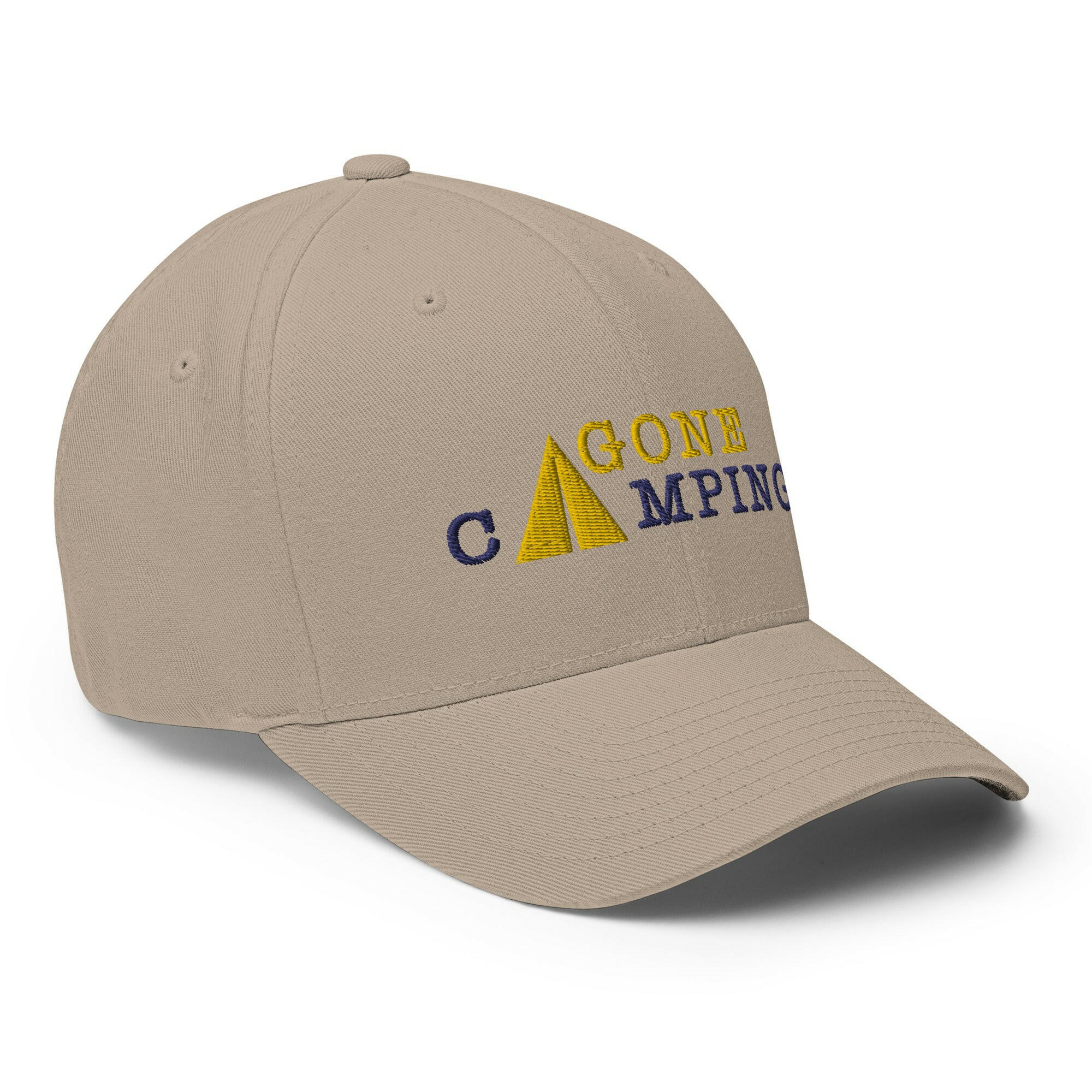 Casquette Structurée en Sergé Gone Camping Gold/Navy