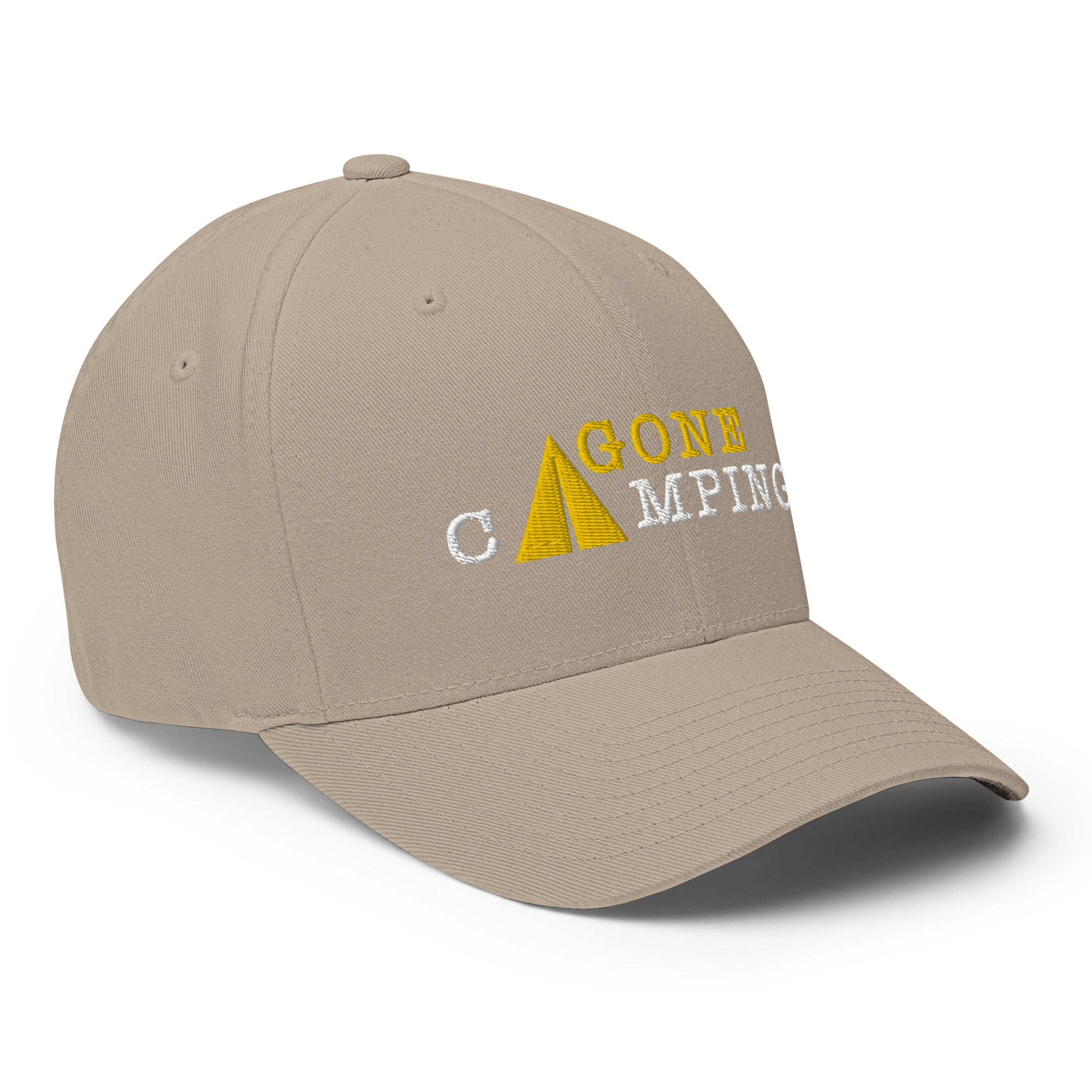 Casquette Structurée en Sergé Gone Camping Gold/White