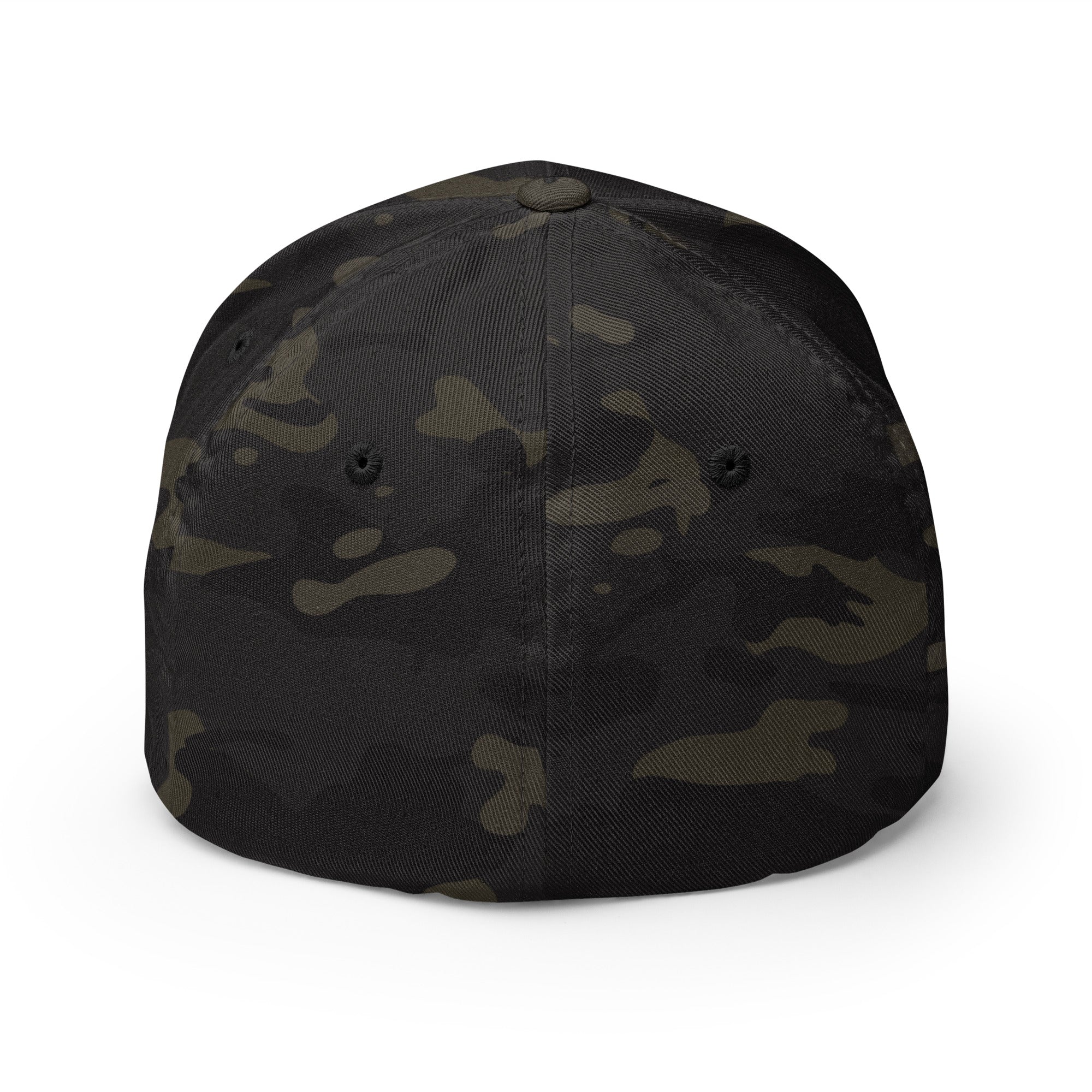 Camo Structured Twill Cap Ski Bum White