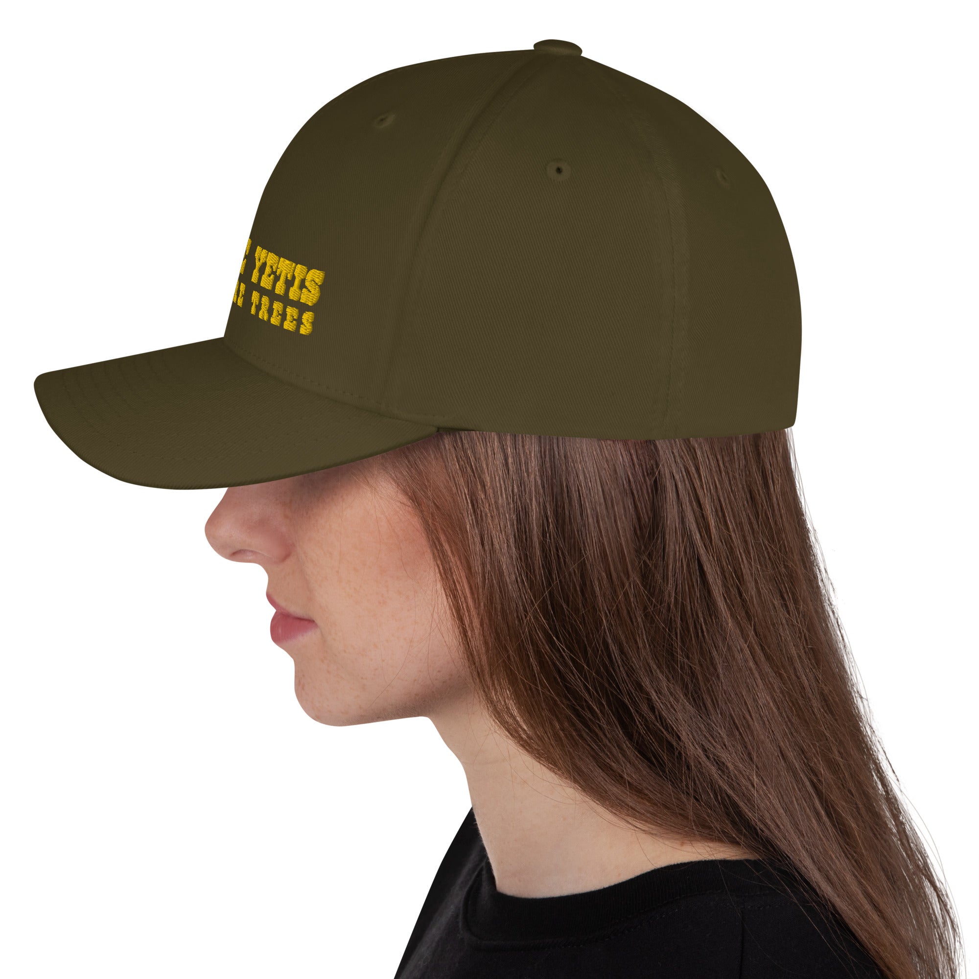 Casquette Structurée en Sergé Save the Yetis, Plant more Trees Gold