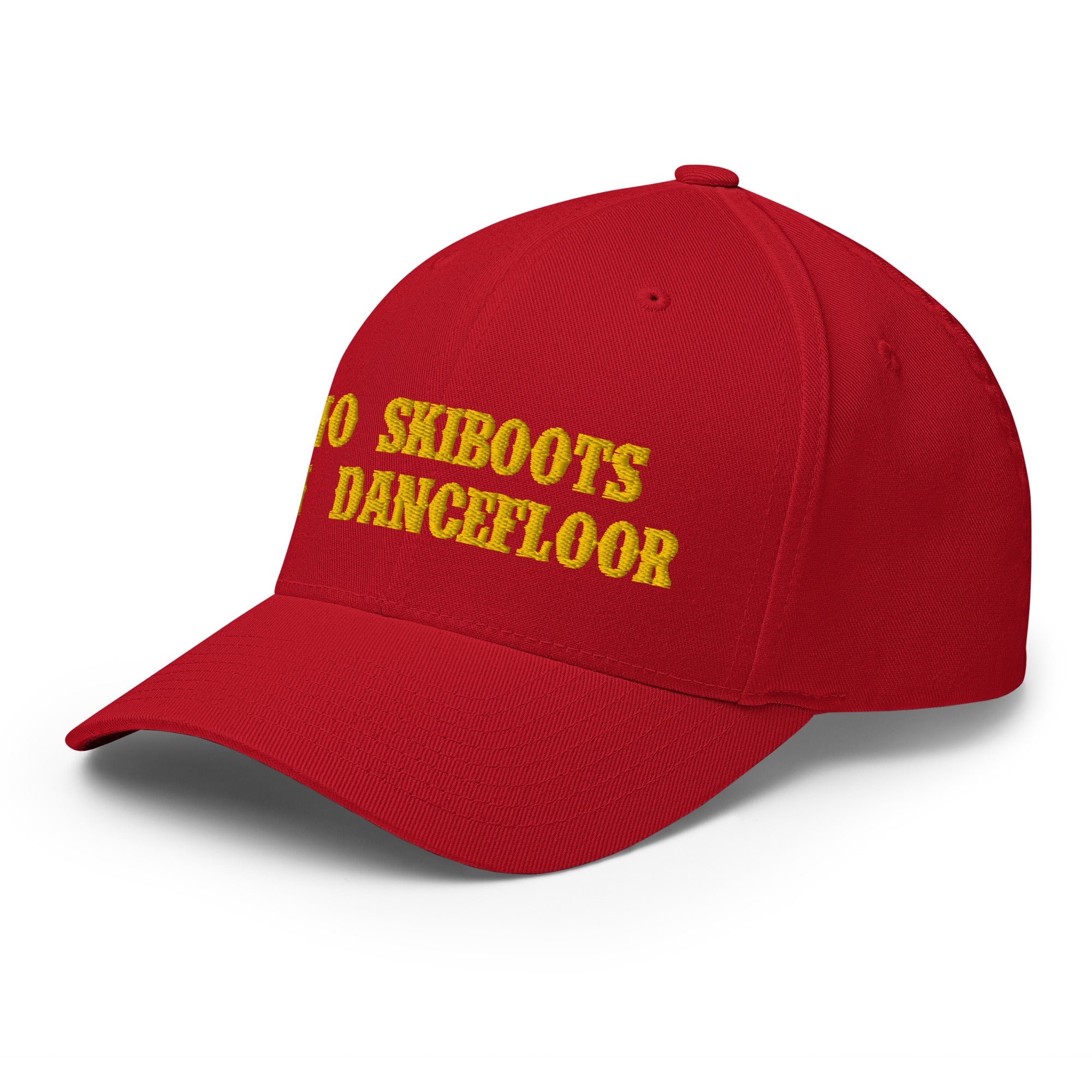 Structured Twill Cap No Skiboots on Dancefloor Gold