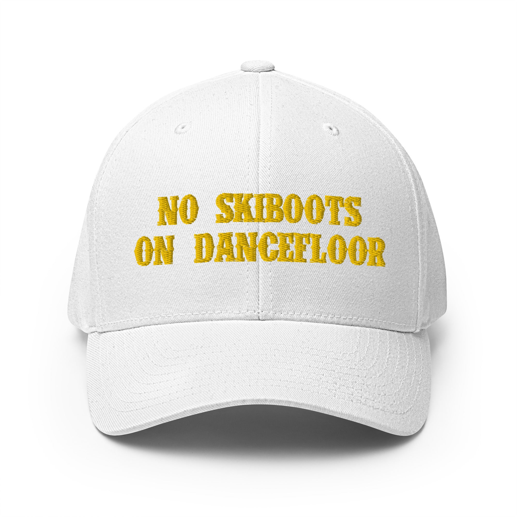 Structured Twill Cap No Skiboots on Dancefloor Gold