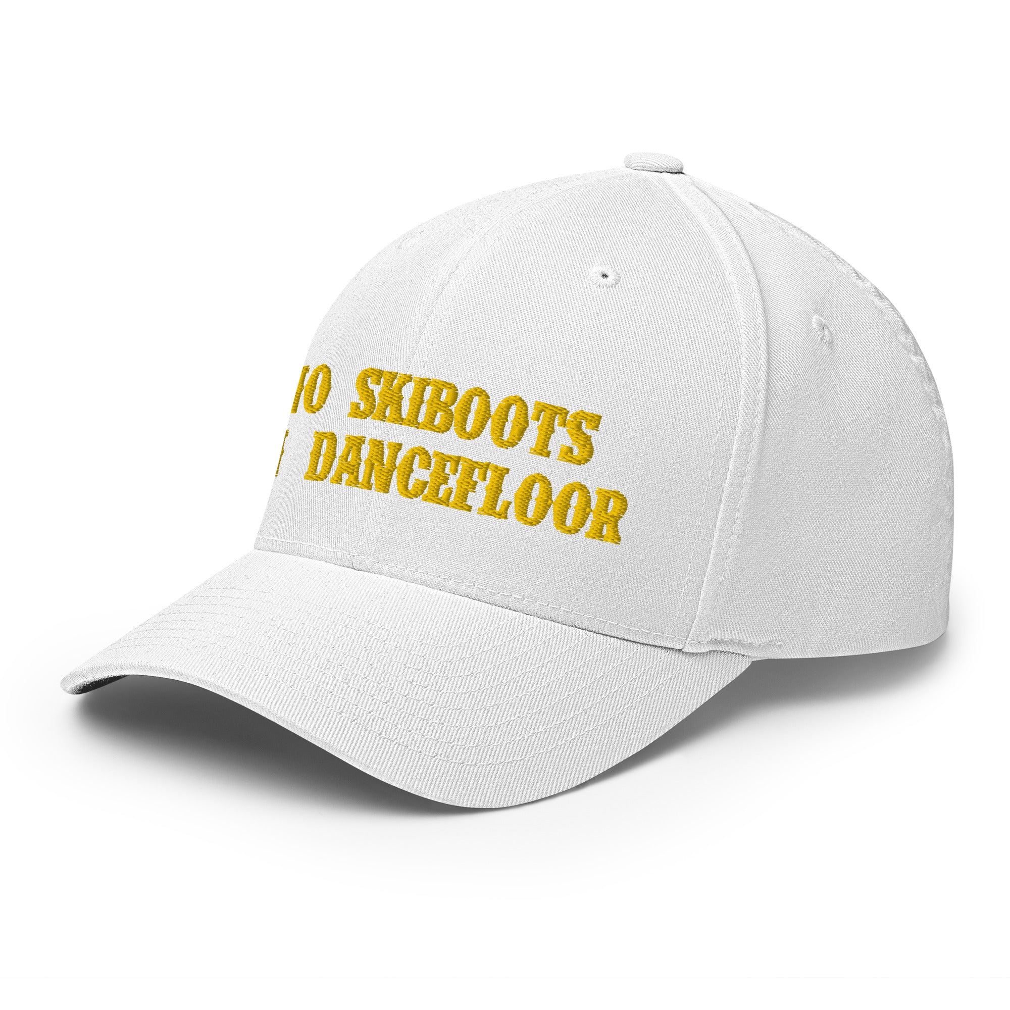 Structured Twill Cap No Skiboots on Dancefloor Gold