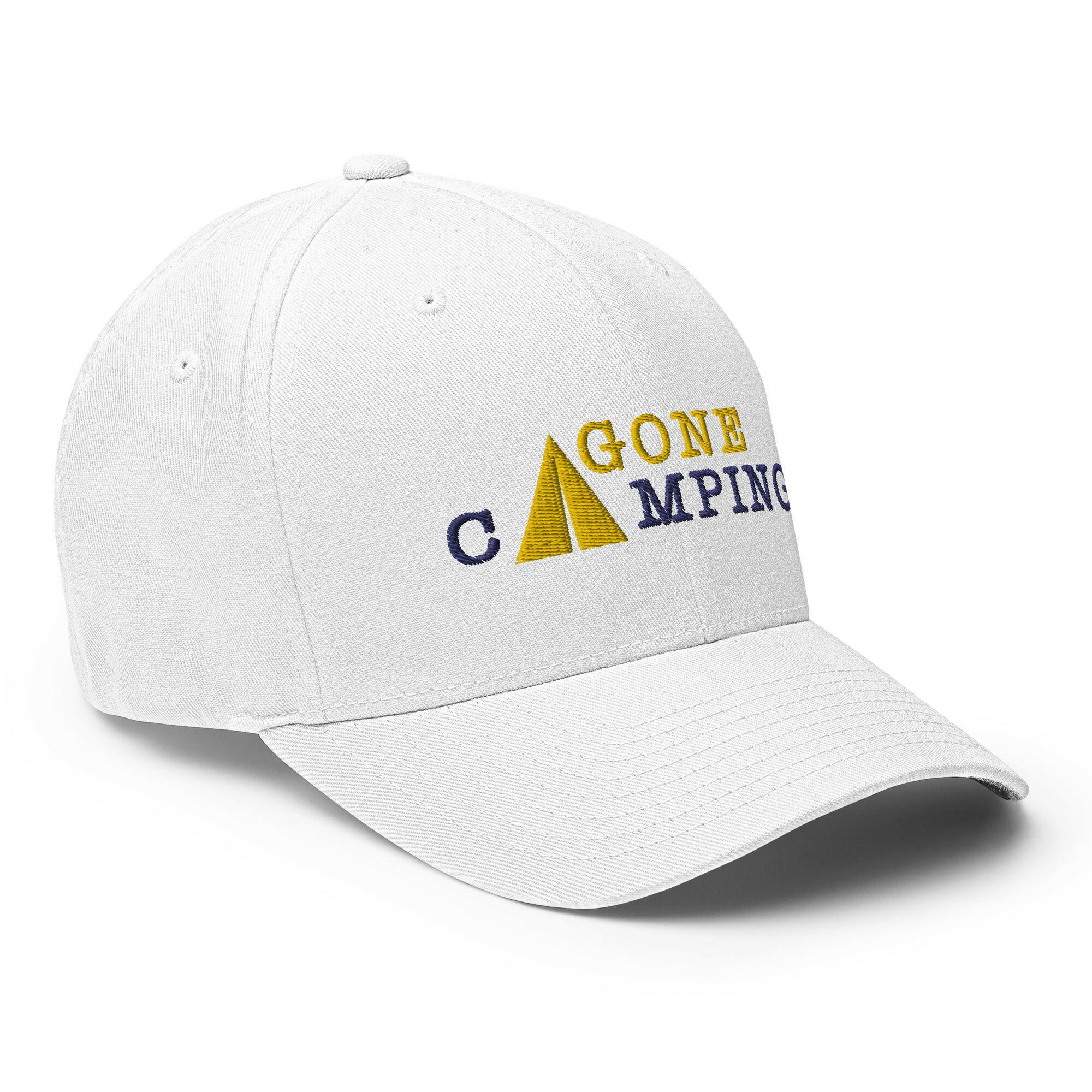 Casquette Structurée en Sergé Gone Camping Gold/Navy