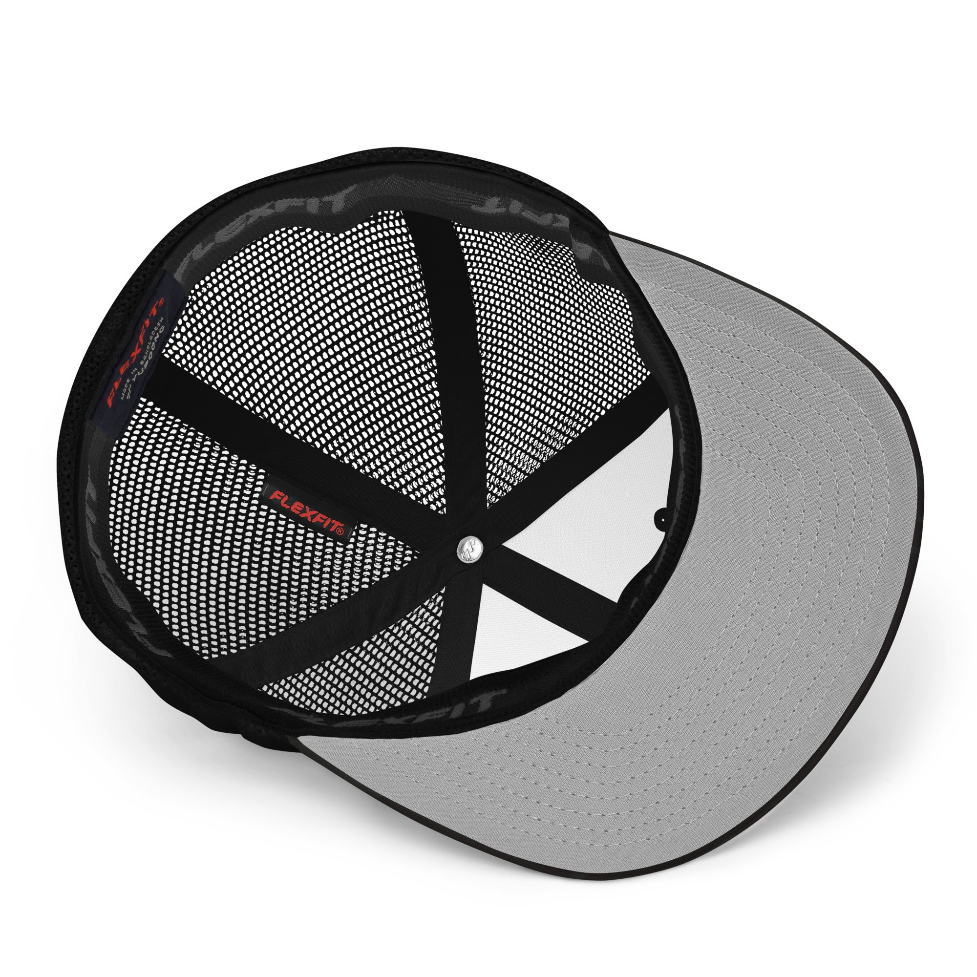 Closed-back trucker cap Home is where you park it white