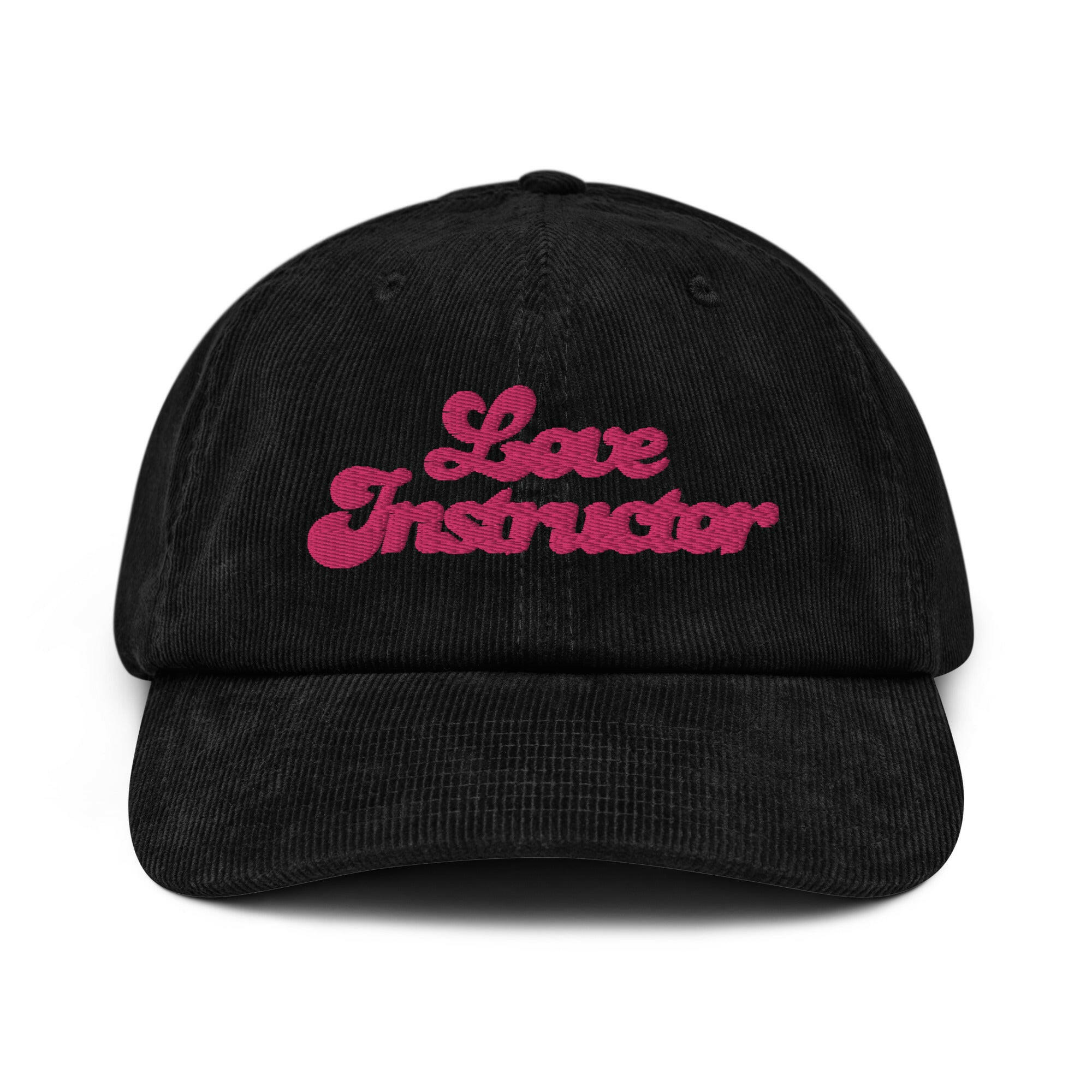 Corduroy hat Love instructor