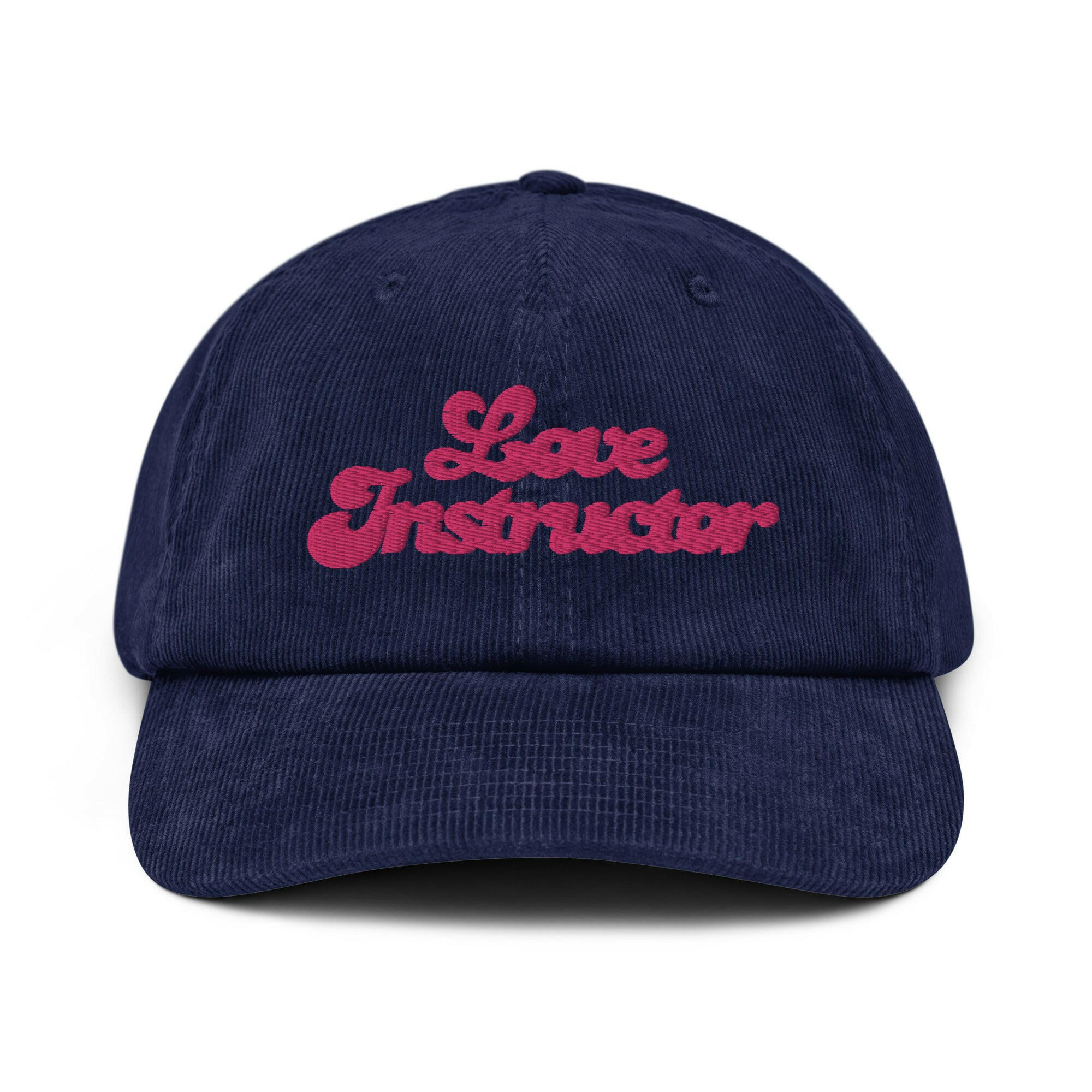 Corduroy hat Love instructor