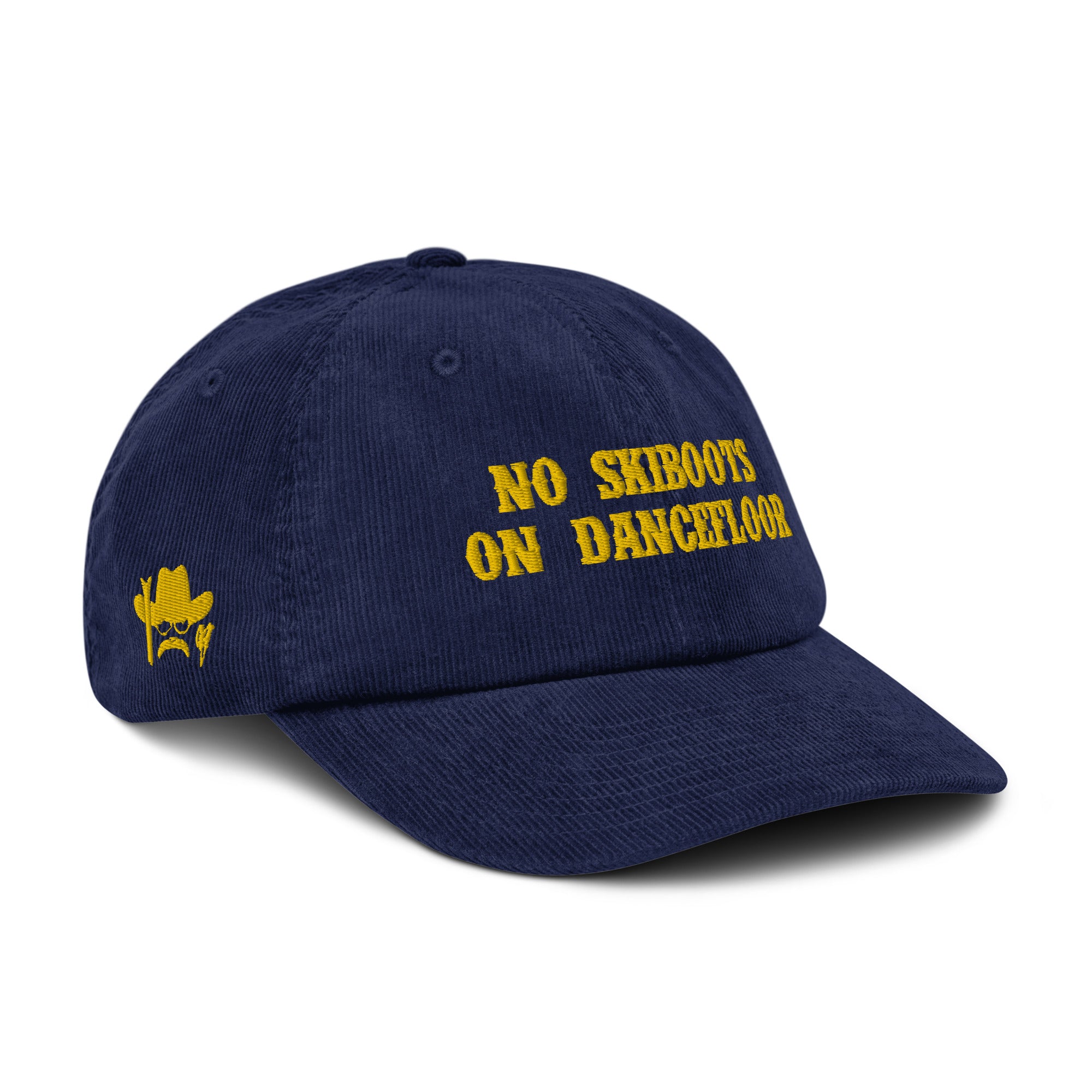 Corduroy hat No Ski Boots on Dancefloor Gold (3 sides)