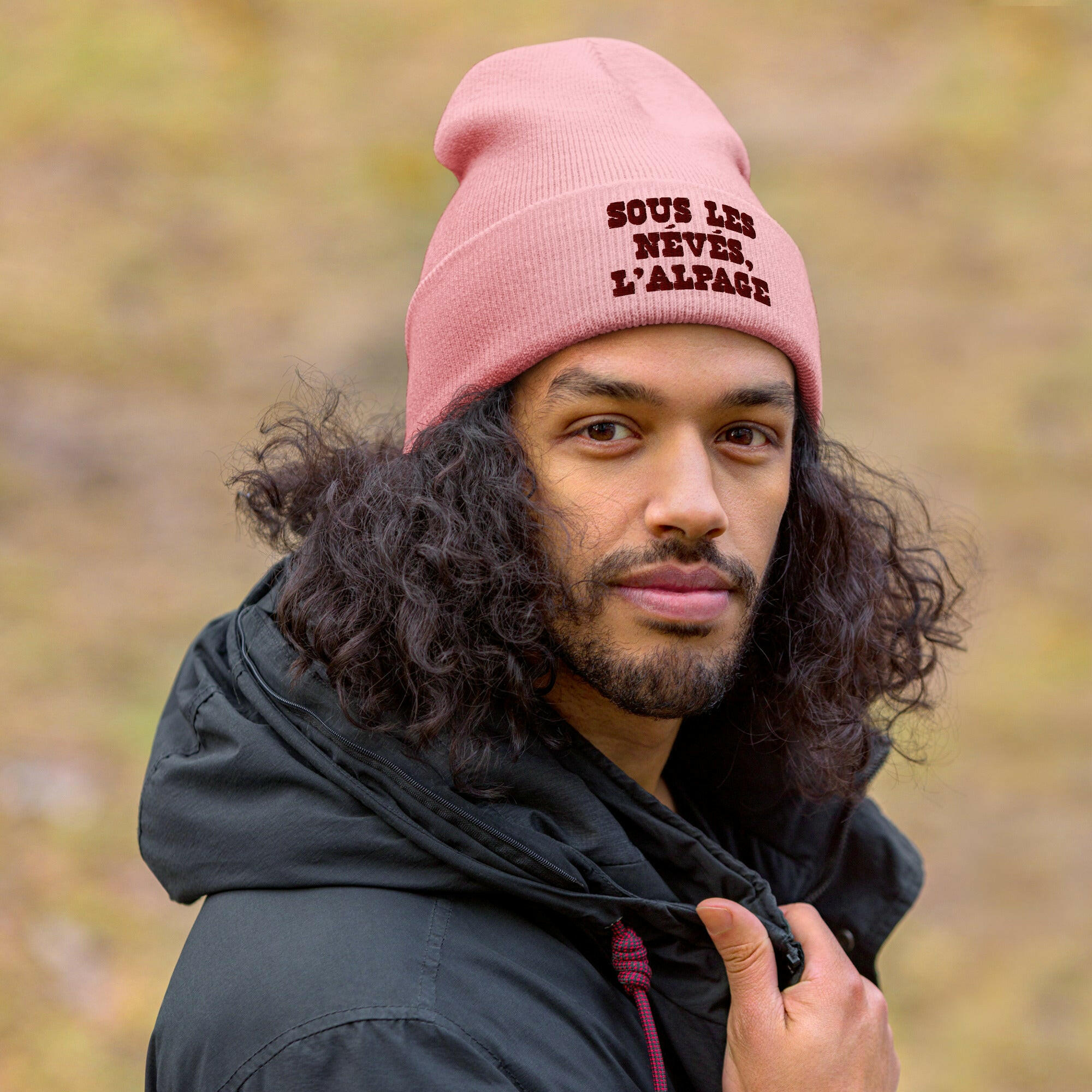 Cuffed Beanie Sous les névés l'alpage Brown