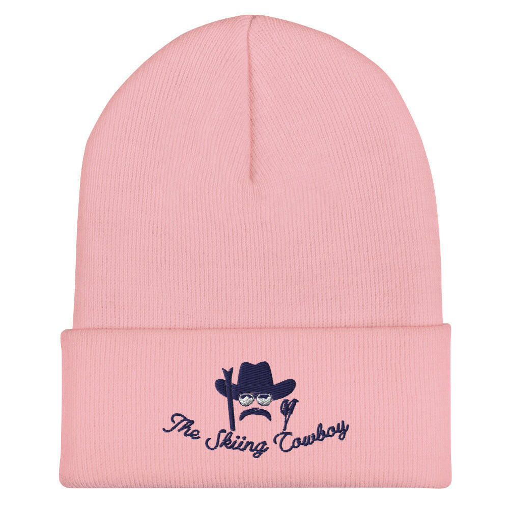 Cuffed Beanie The Skiing Cowboy Navy