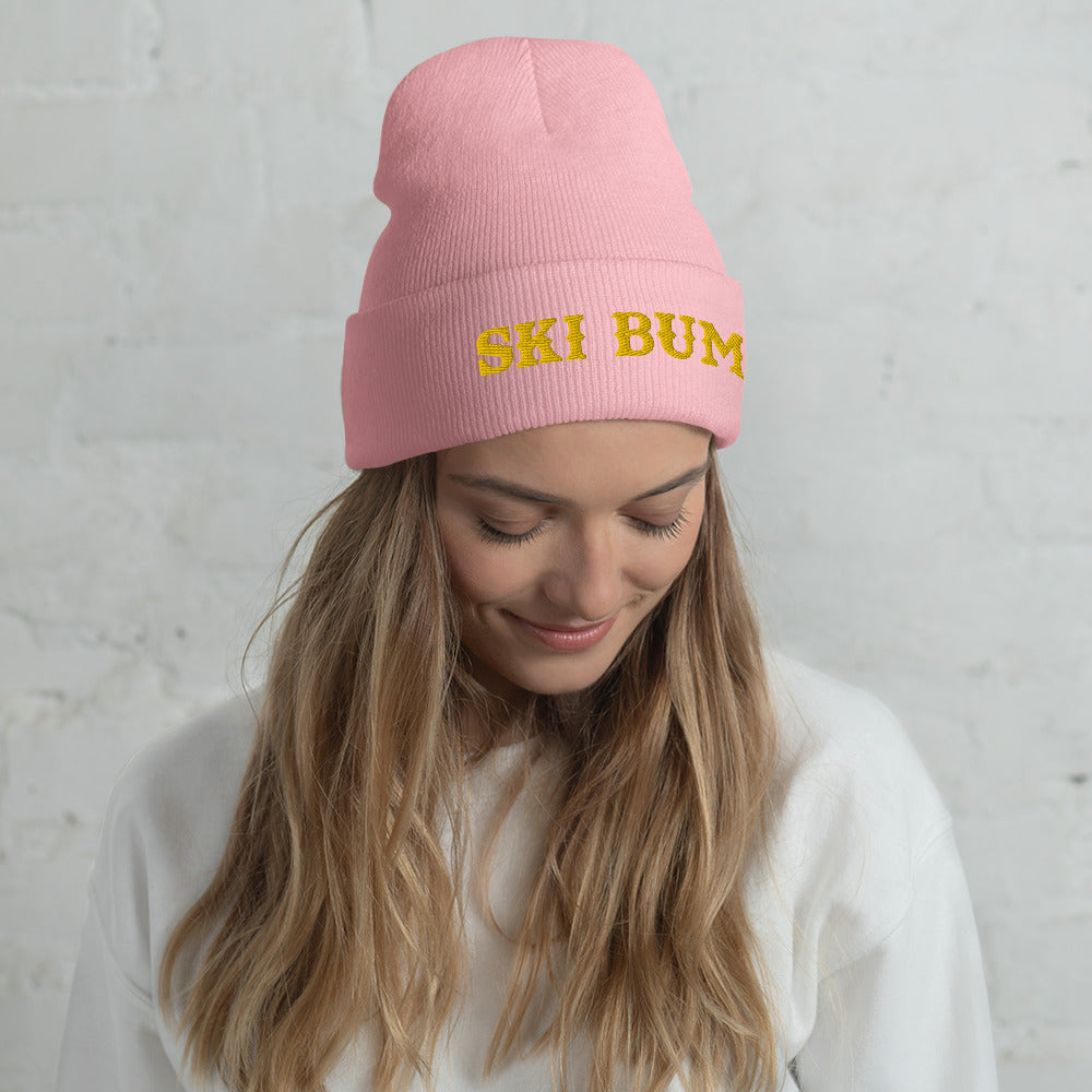 Cuffed Beanie Ski Bum Gold