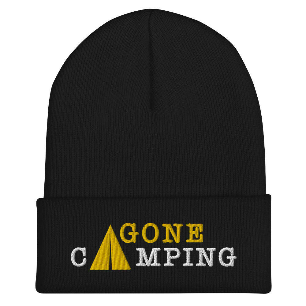 Bonnet old school à revers Gone Camping White/Gold