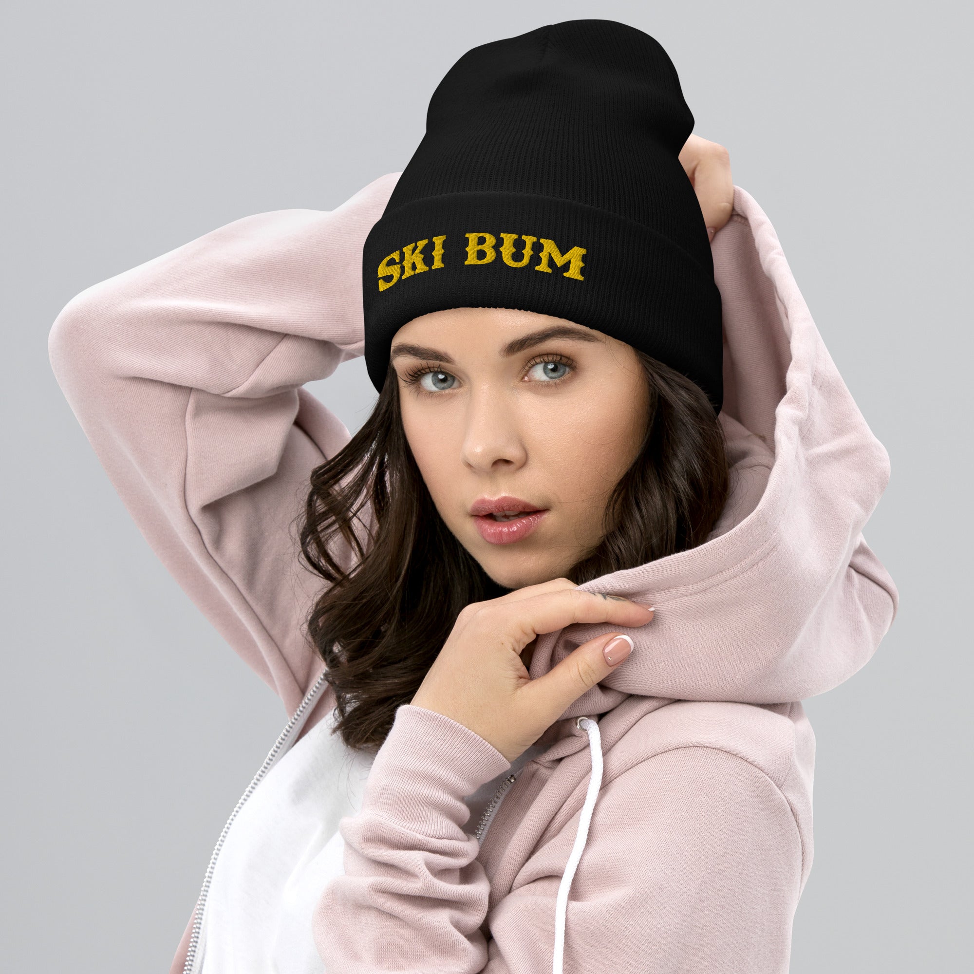 Bonnet old school à revers Ski Bum Gold