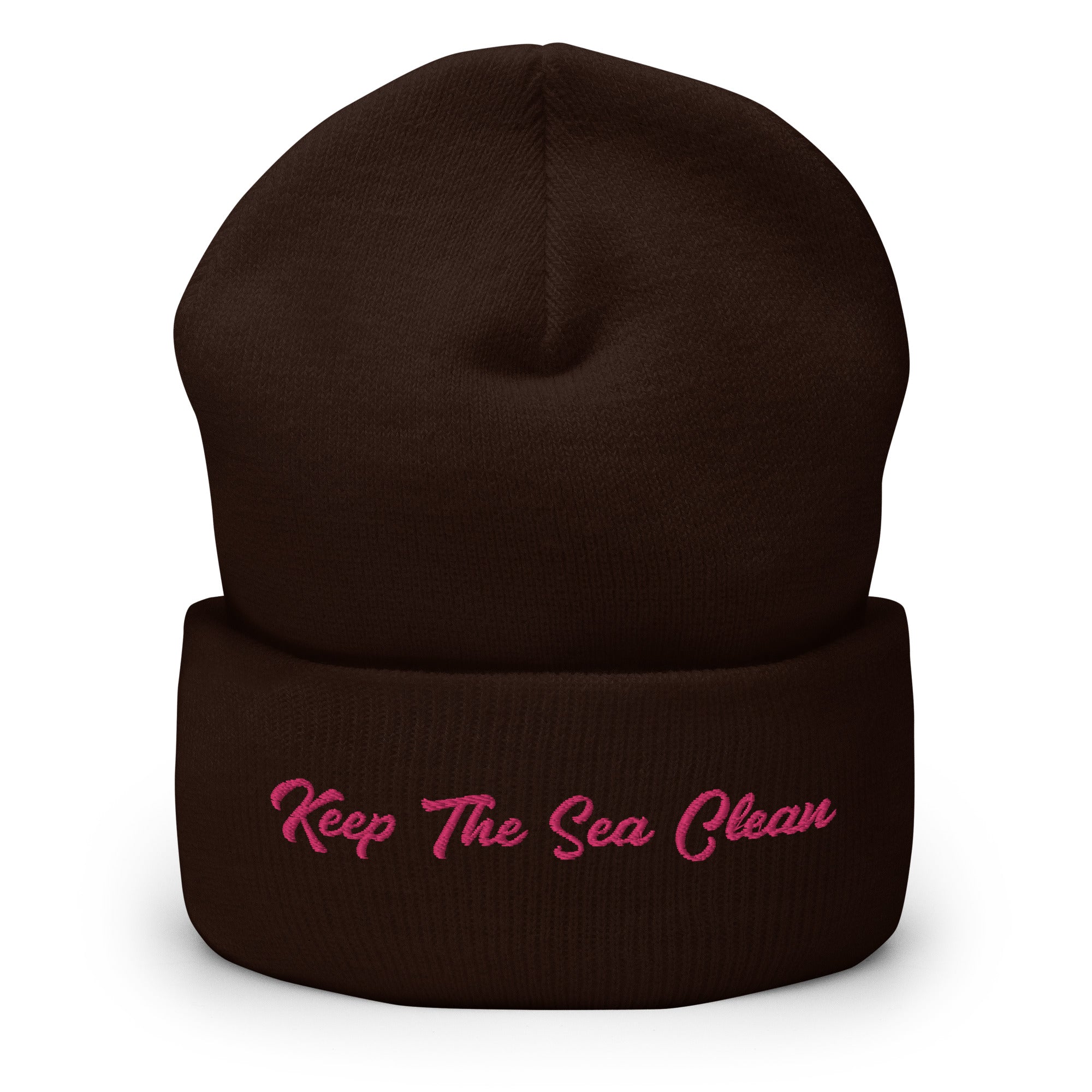 Cuffed Beanie Keep The Sea Clean Flamingo