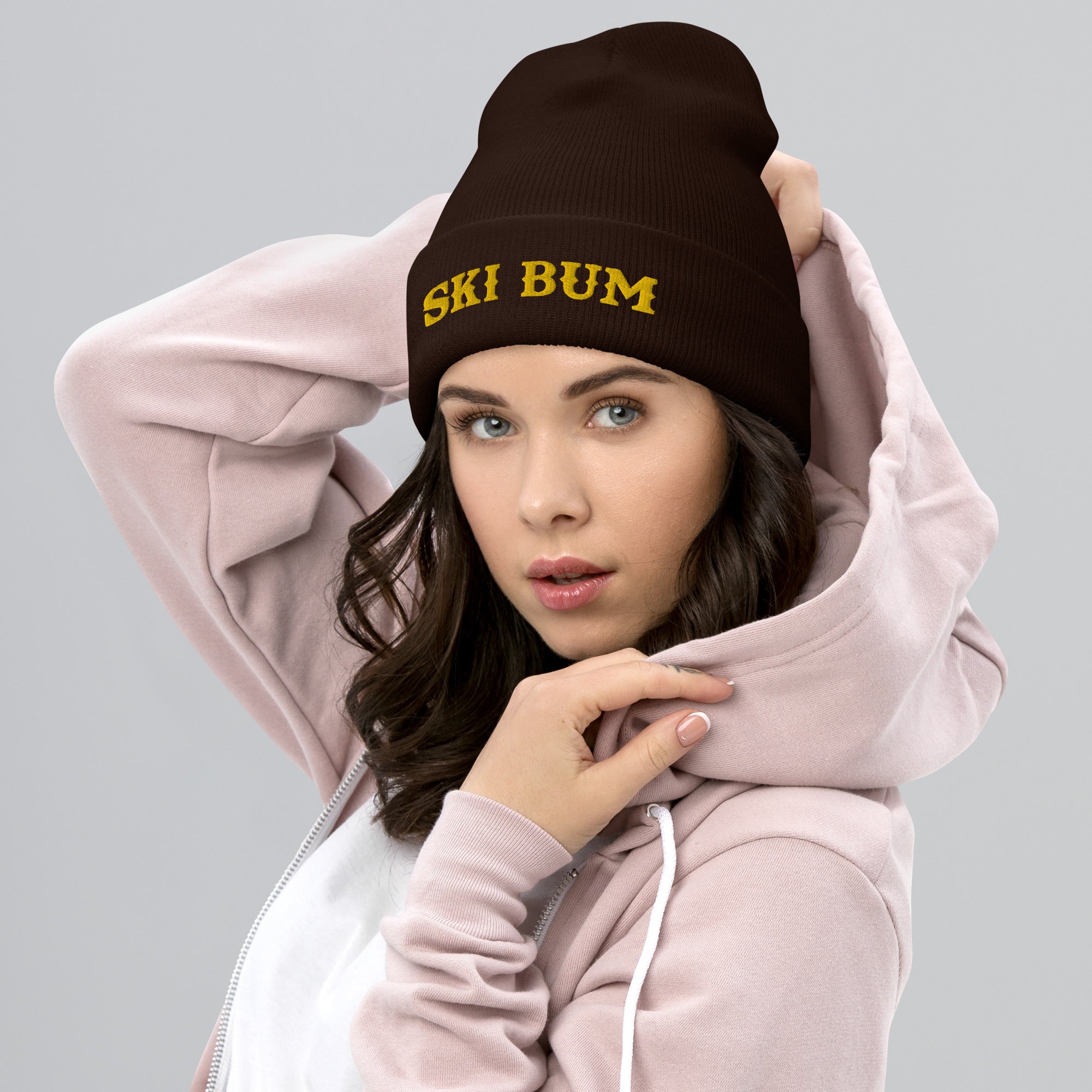 Cuffed Beanie Ski Bum Gold