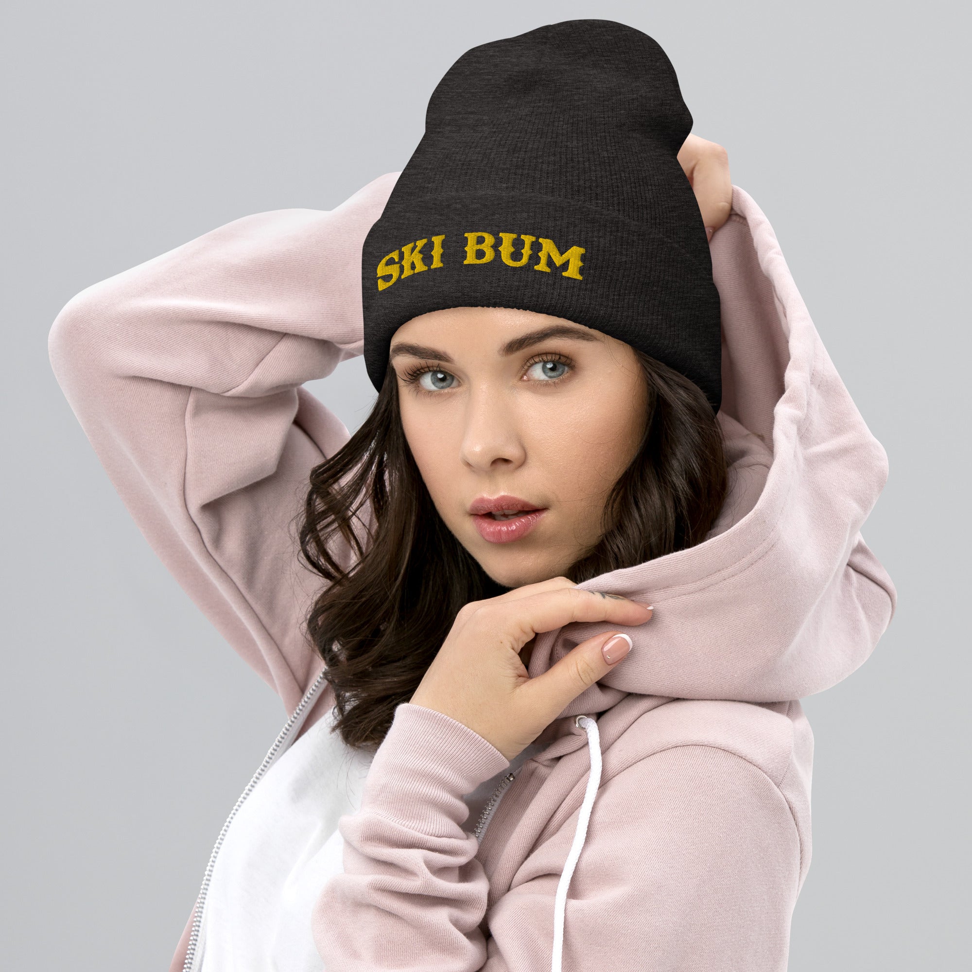 Bonnet old school à revers Ski Bum Gold