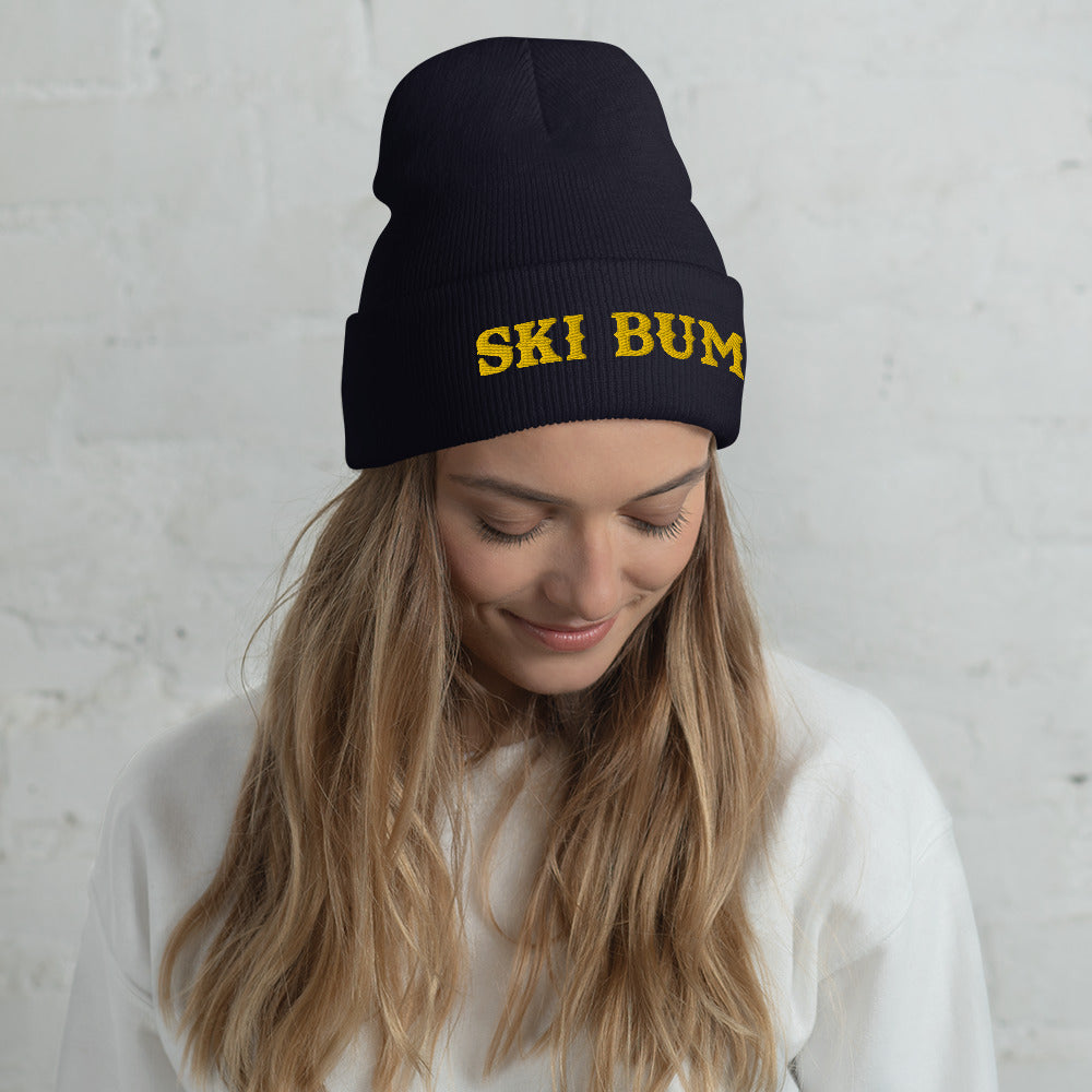 Cuffed Beanie Ski Bum Gold