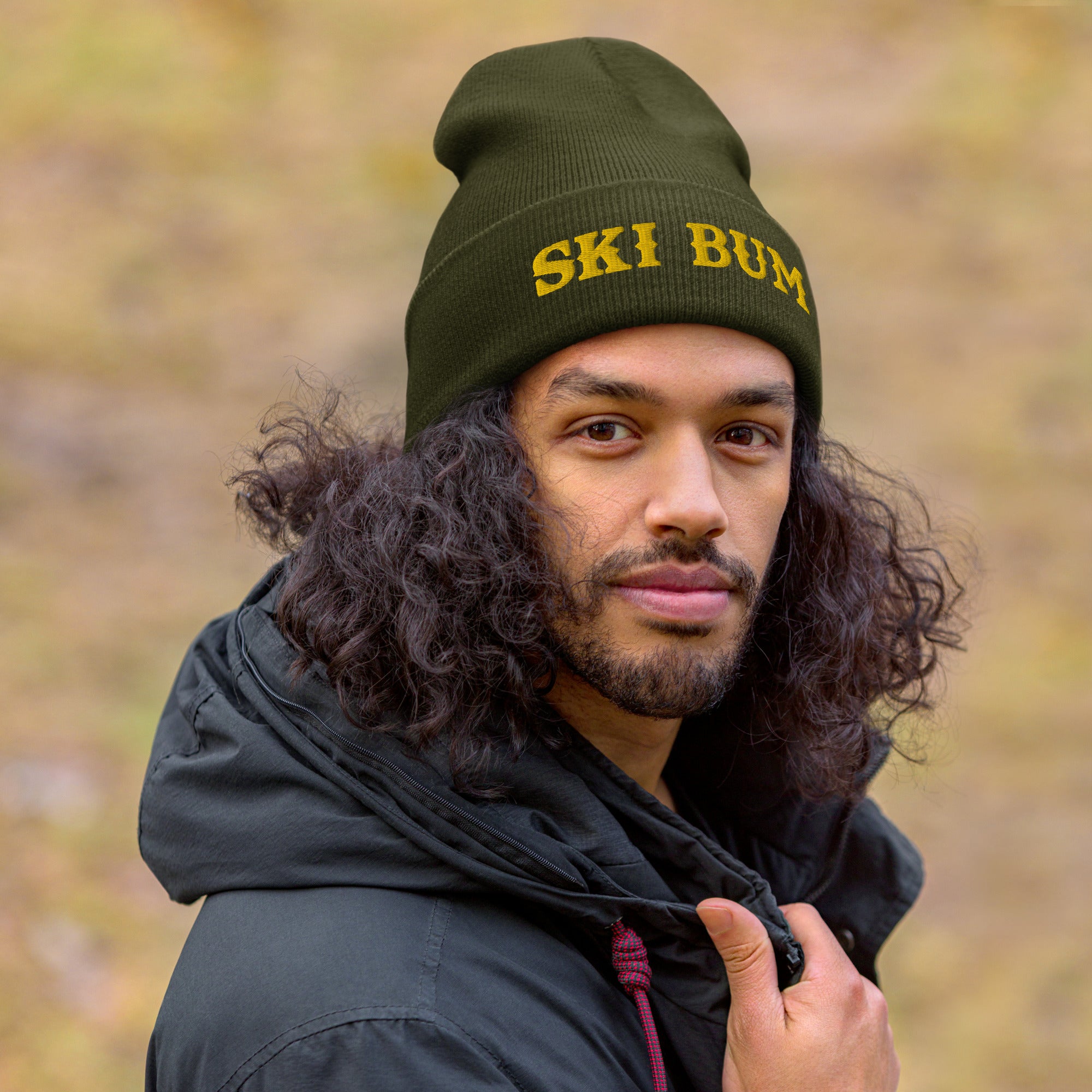 Cuffed Beanie Ski Bum Gold