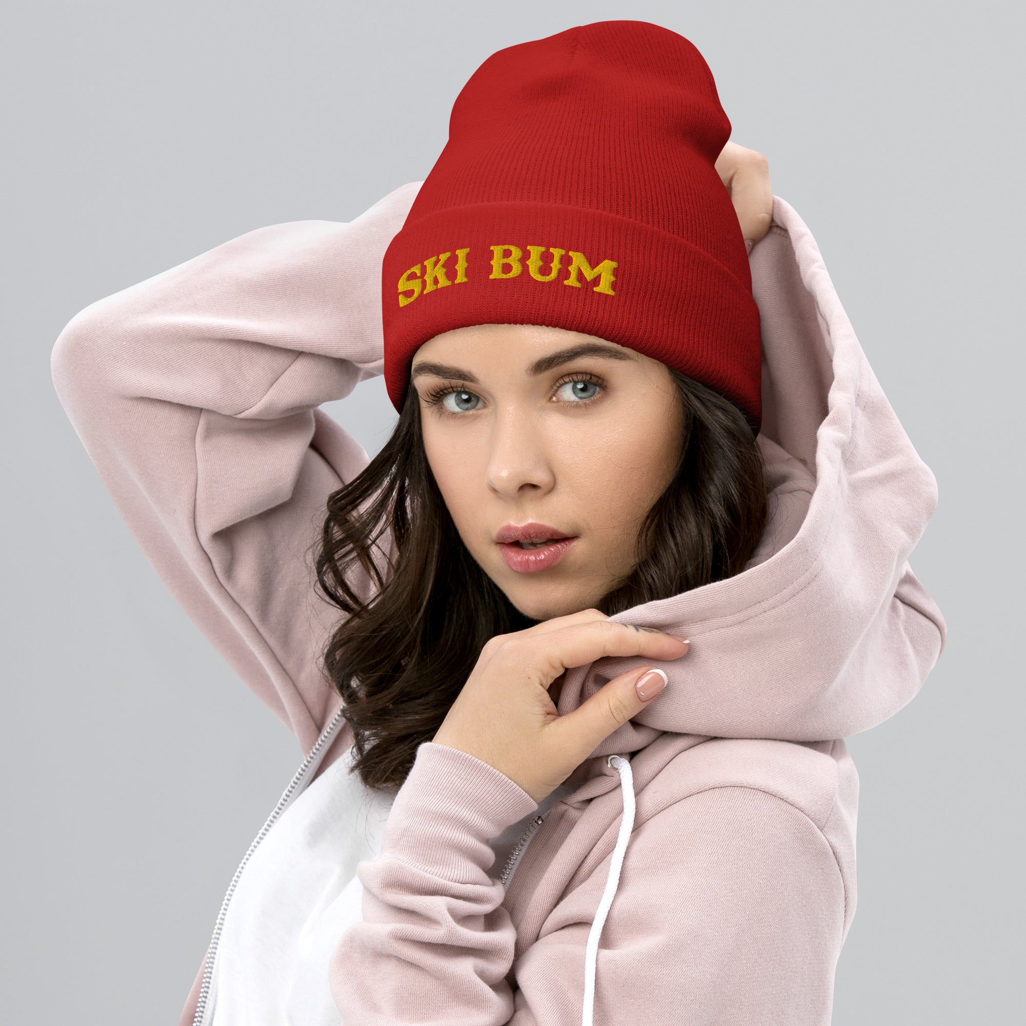 Bonnet old school à revers Ski Bum Gold