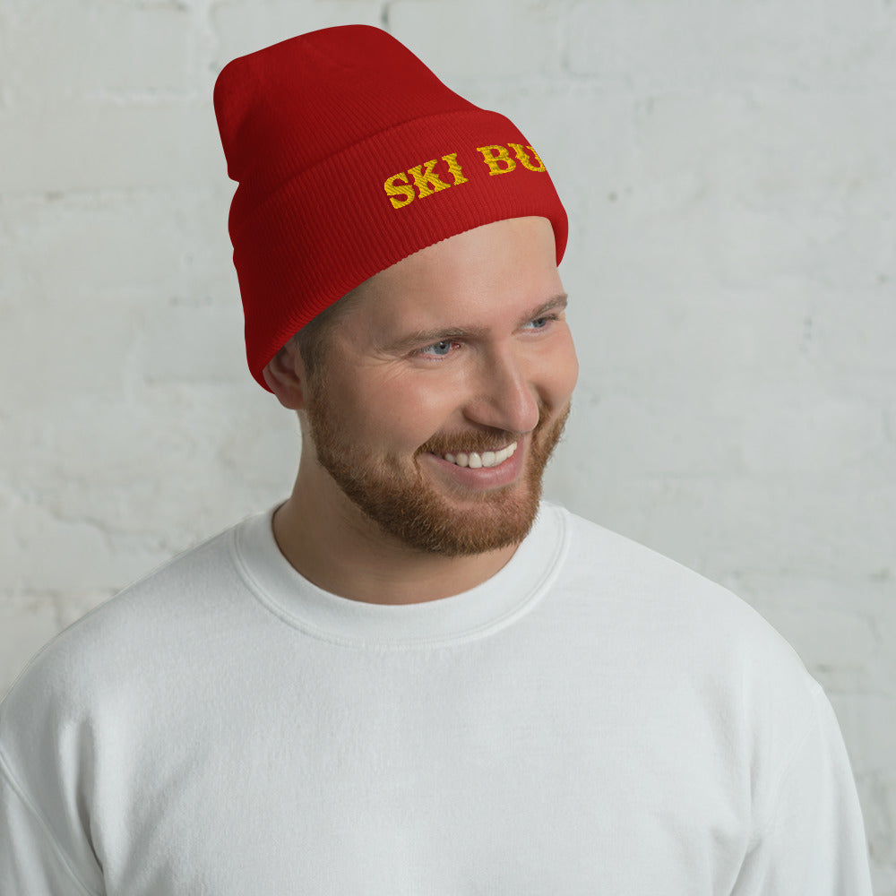 Cuffed Beanie Ski Bum Gold