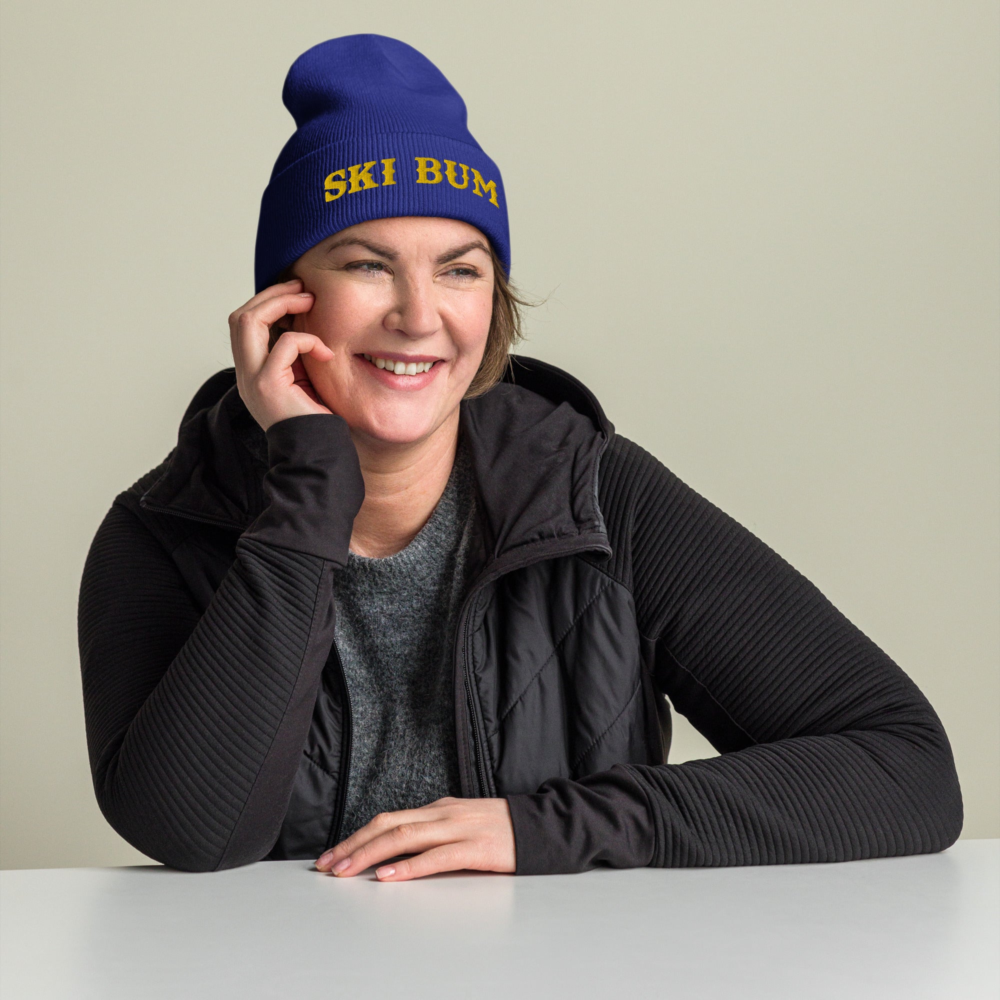 Cuffed Beanie Ski Bum Gold