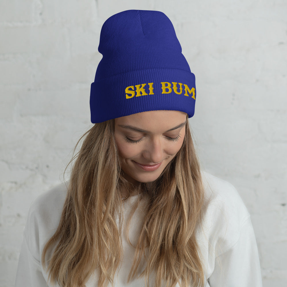 Cuffed Beanie Ski Bum Gold