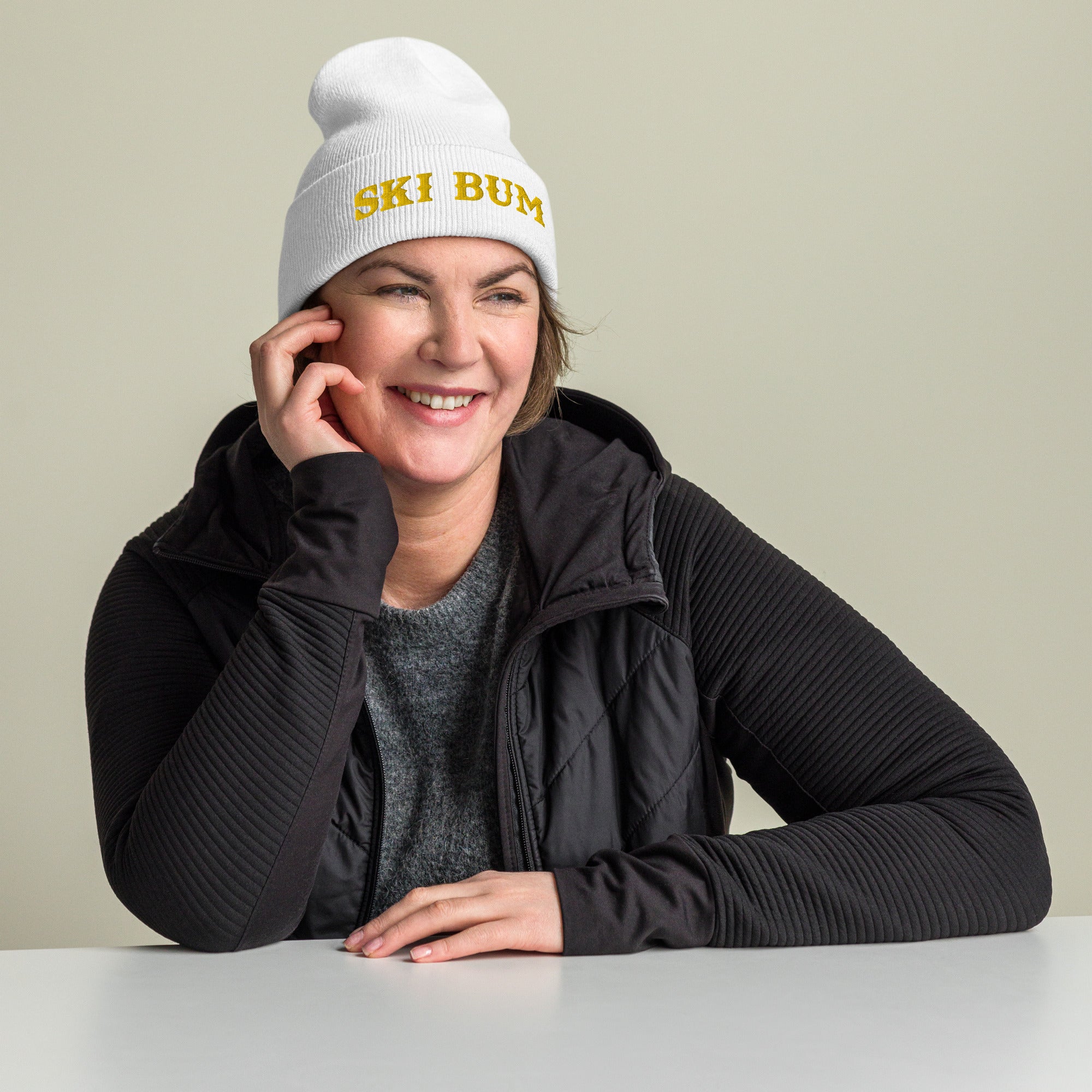 Cuffed Beanie Ski Bum Gold