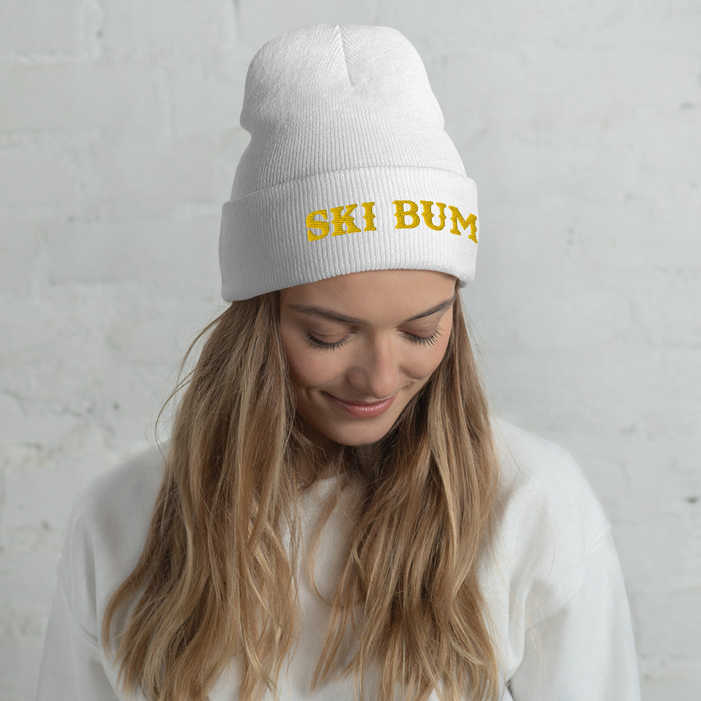 Cuffed Beanie Ski Bum Gold