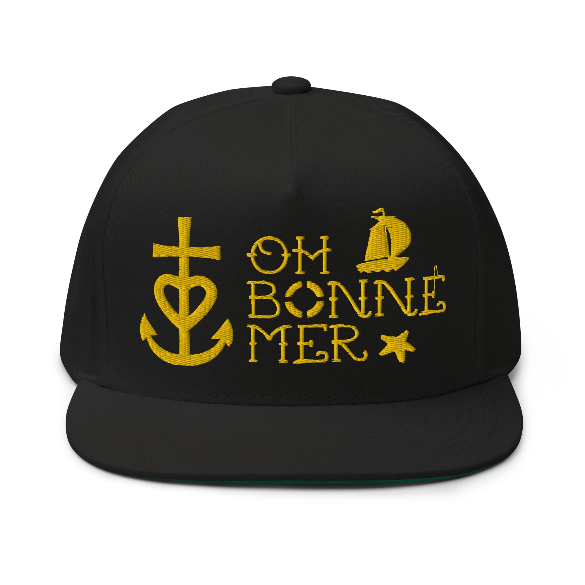 Casquette à Visière Plate en coton sergé Oh Bonne Mer 2 grand motif