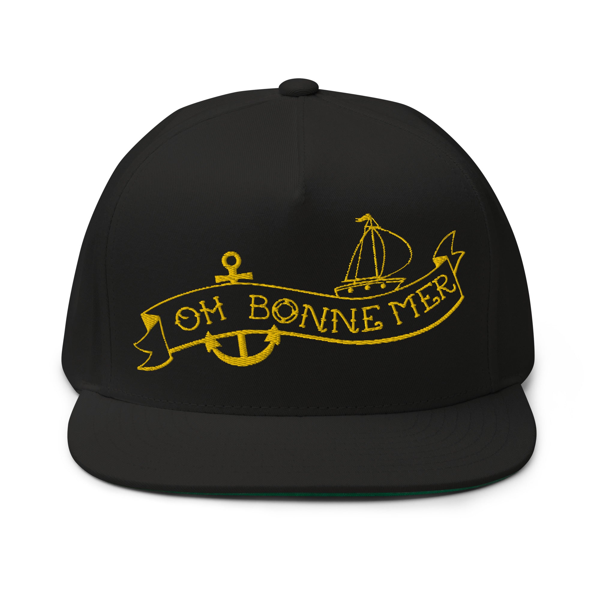 Casquette à Visière Plate en coton sergé Oh Bonne Mer Tattoo Gold